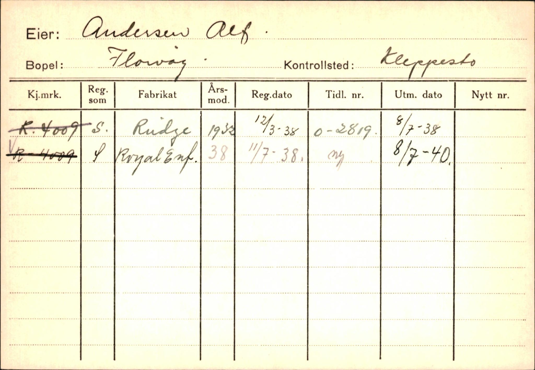 Statens vegvesen, Hordaland vegkontor, AV/SAB-A-5201/2/Ha/L0001: R-eierkort A, 1920-1971, p. 938