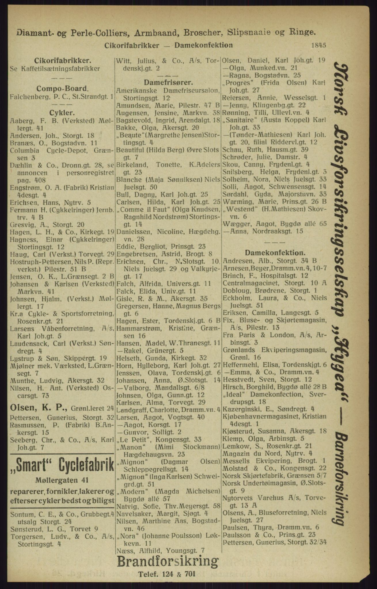 Kristiania/Oslo adressebok, PUBL/-, 1916, p. 1845