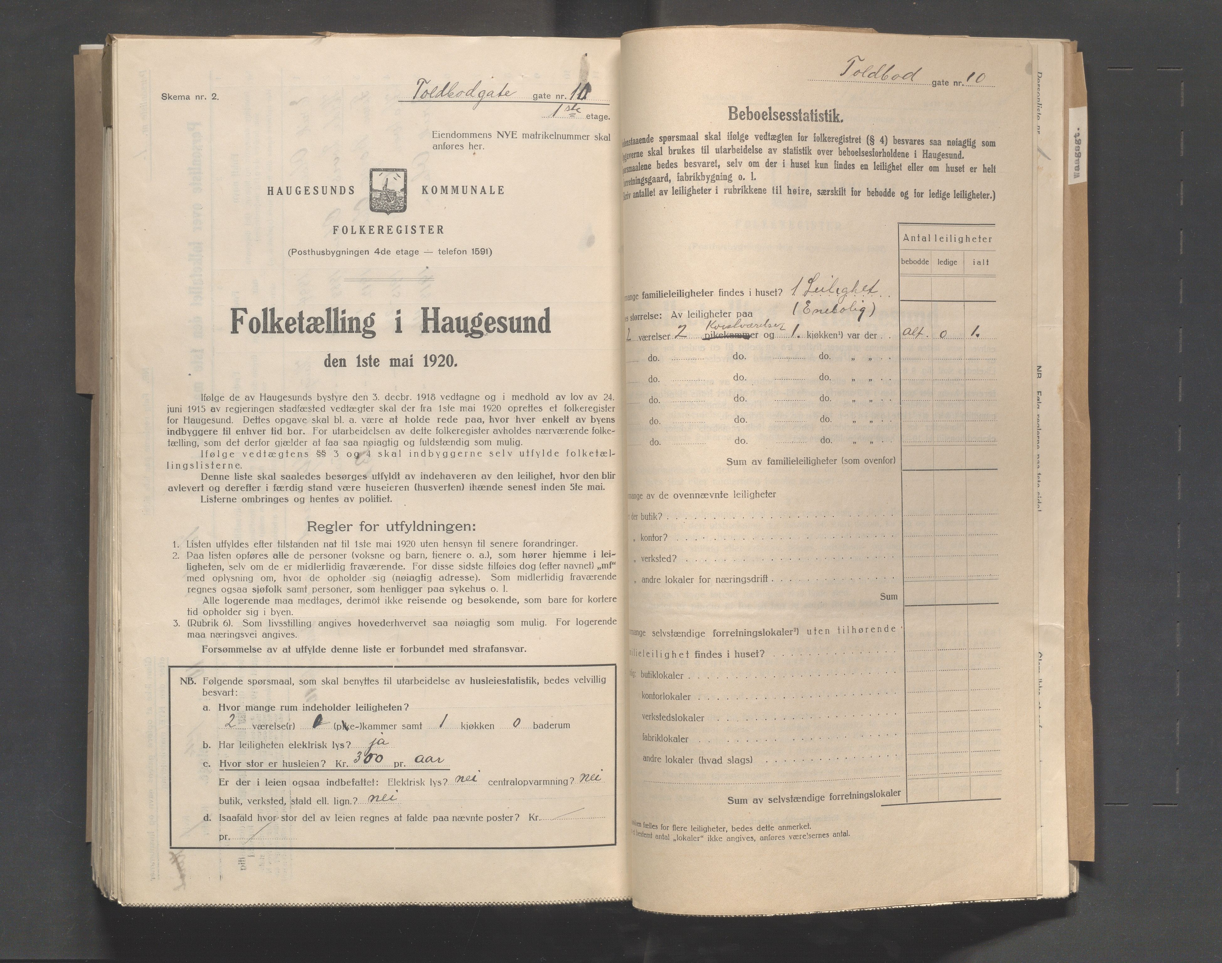 IKAR, Local census 1.5.1920 for Haugesund, 1920, p. 7125