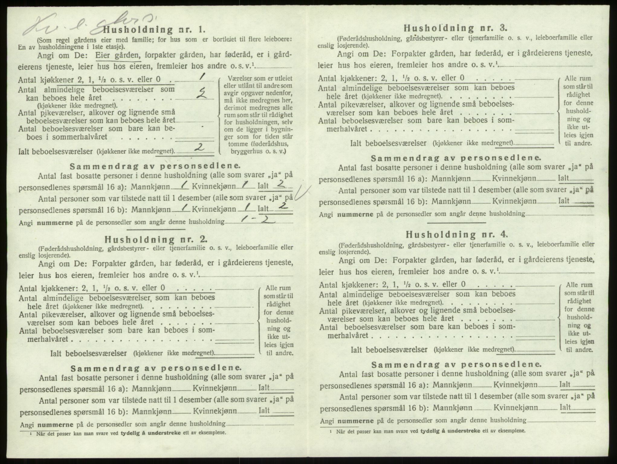 SAO, 1920 census for Skjeberg, 1920, p. 881