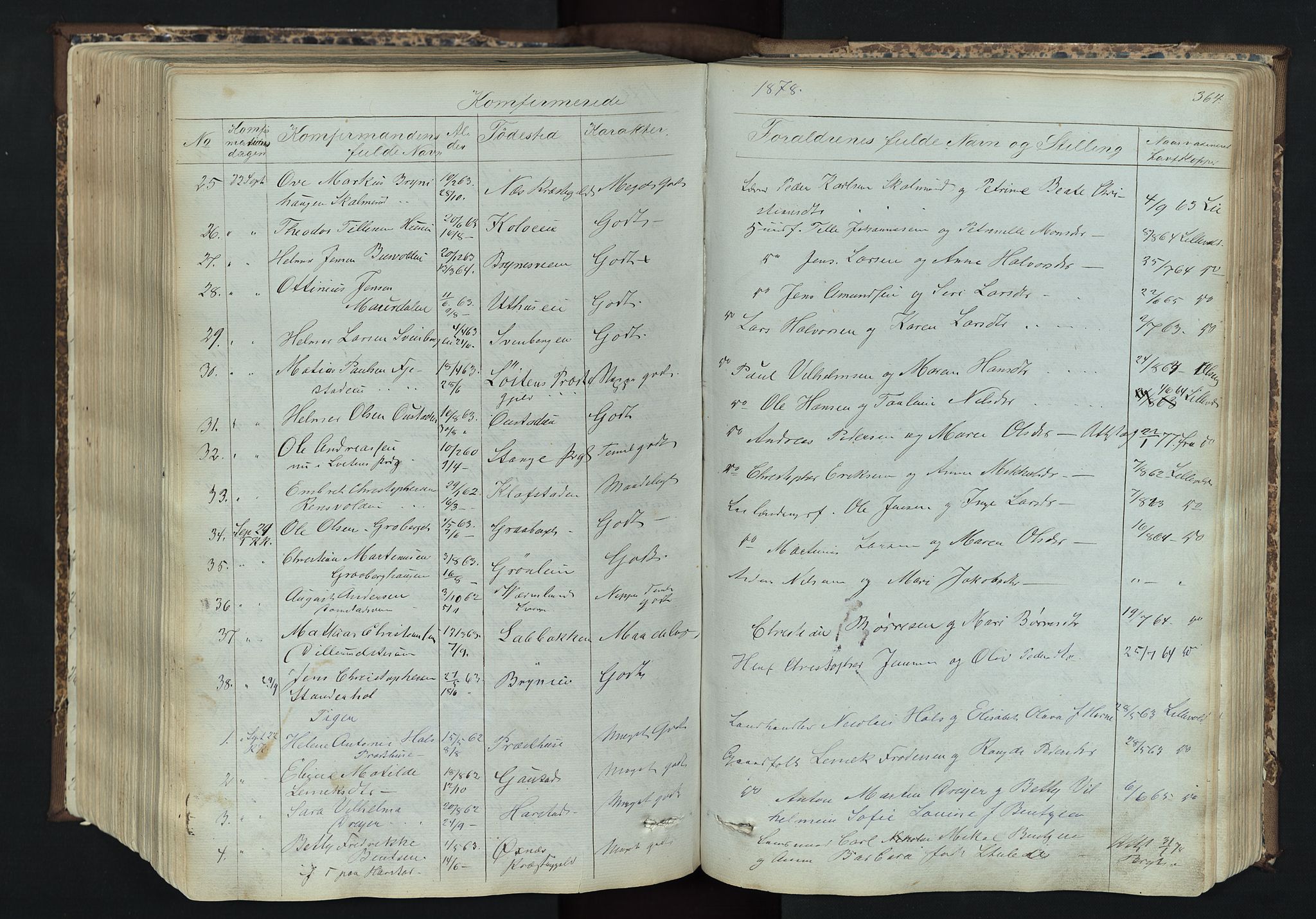 Romedal prestekontor, AV/SAH-PREST-004/L/L0011: Parish register (copy) no. 11, 1867-1895, p. 364