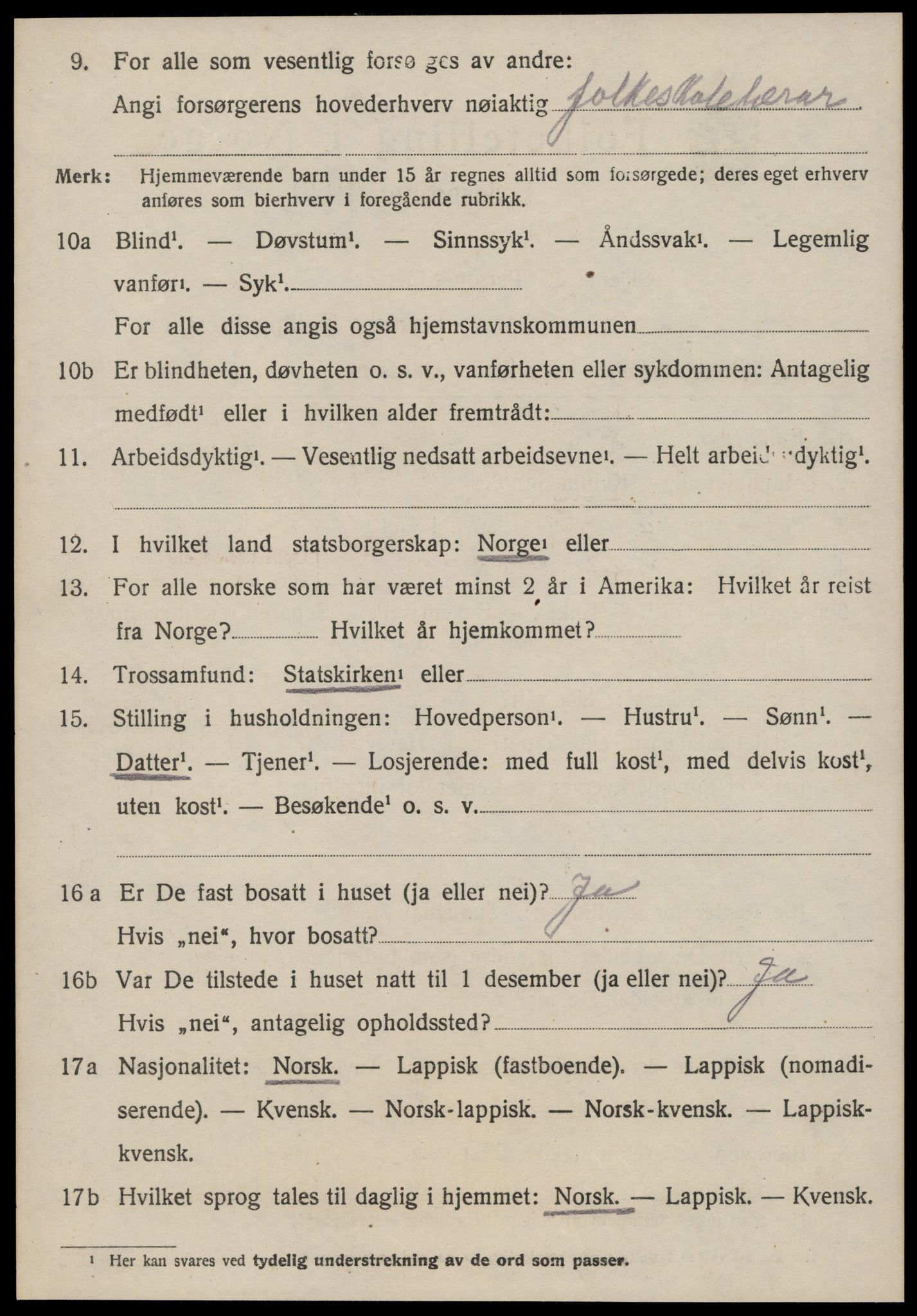 SAT, 1920 census for Meldal, 1920, p. 10480