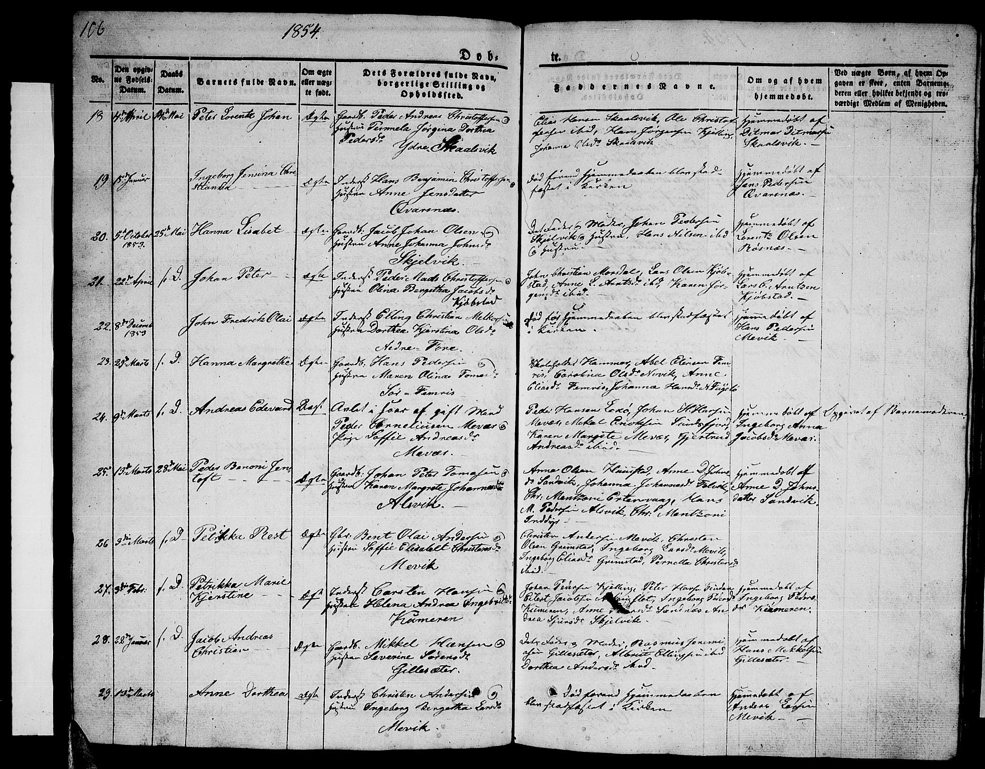 Ministerialprotokoller, klokkerbøker og fødselsregistre - Nordland, AV/SAT-A-1459/805/L0106: Parish register (copy) no. 805C02, 1841-1861, p. 106