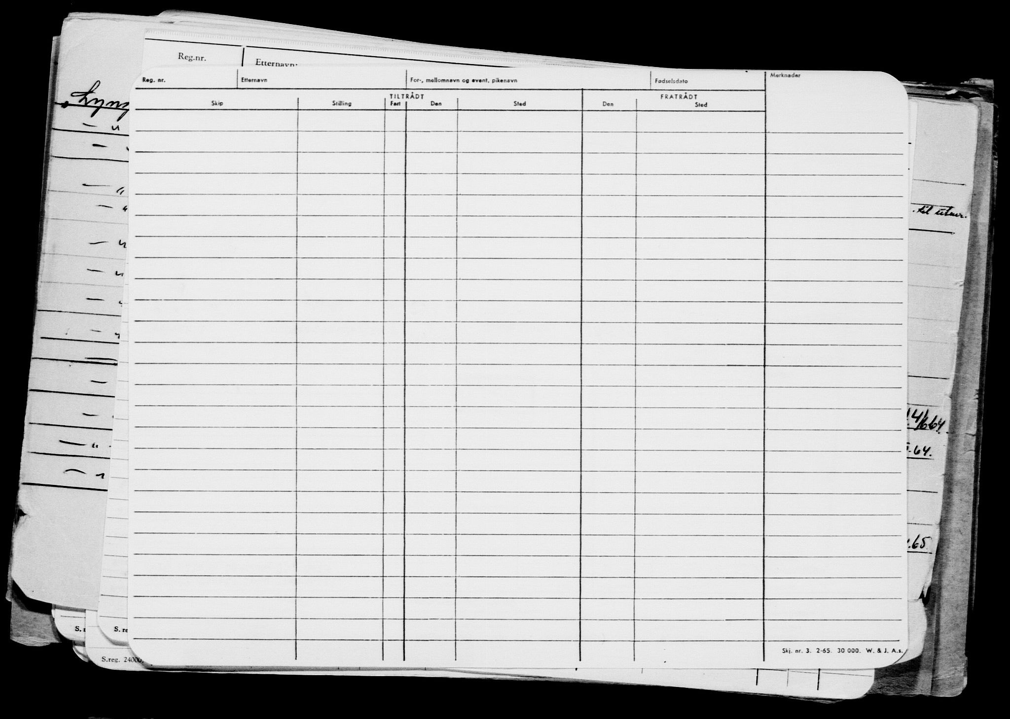 Direktoratet for sjømenn, AV/RA-S-3545/G/Gb/L0108: Hovedkort, 1912, p. 458