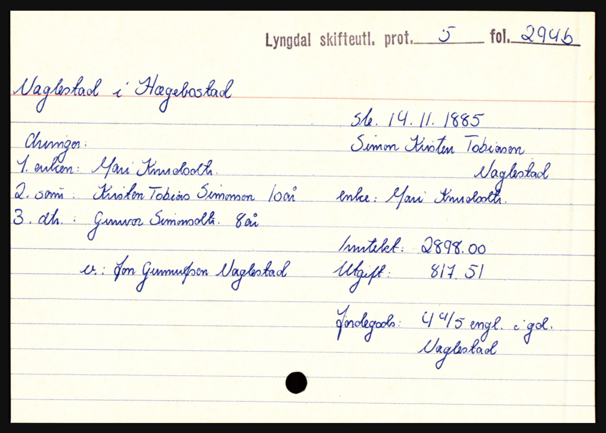 Lyngdal sorenskriveri, SAK/1221-0004/H, p. 8011