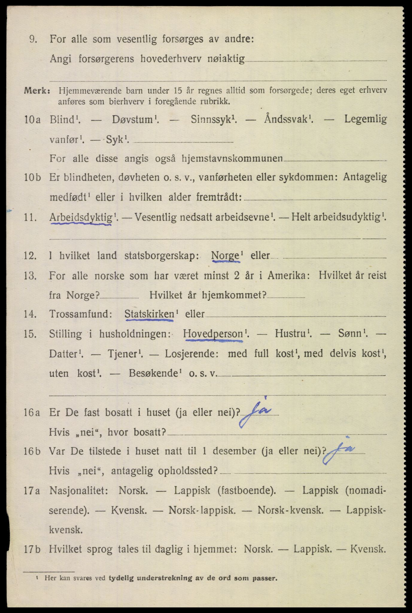 SAT, 1920 census for Lødingen, 1920, p. 4034