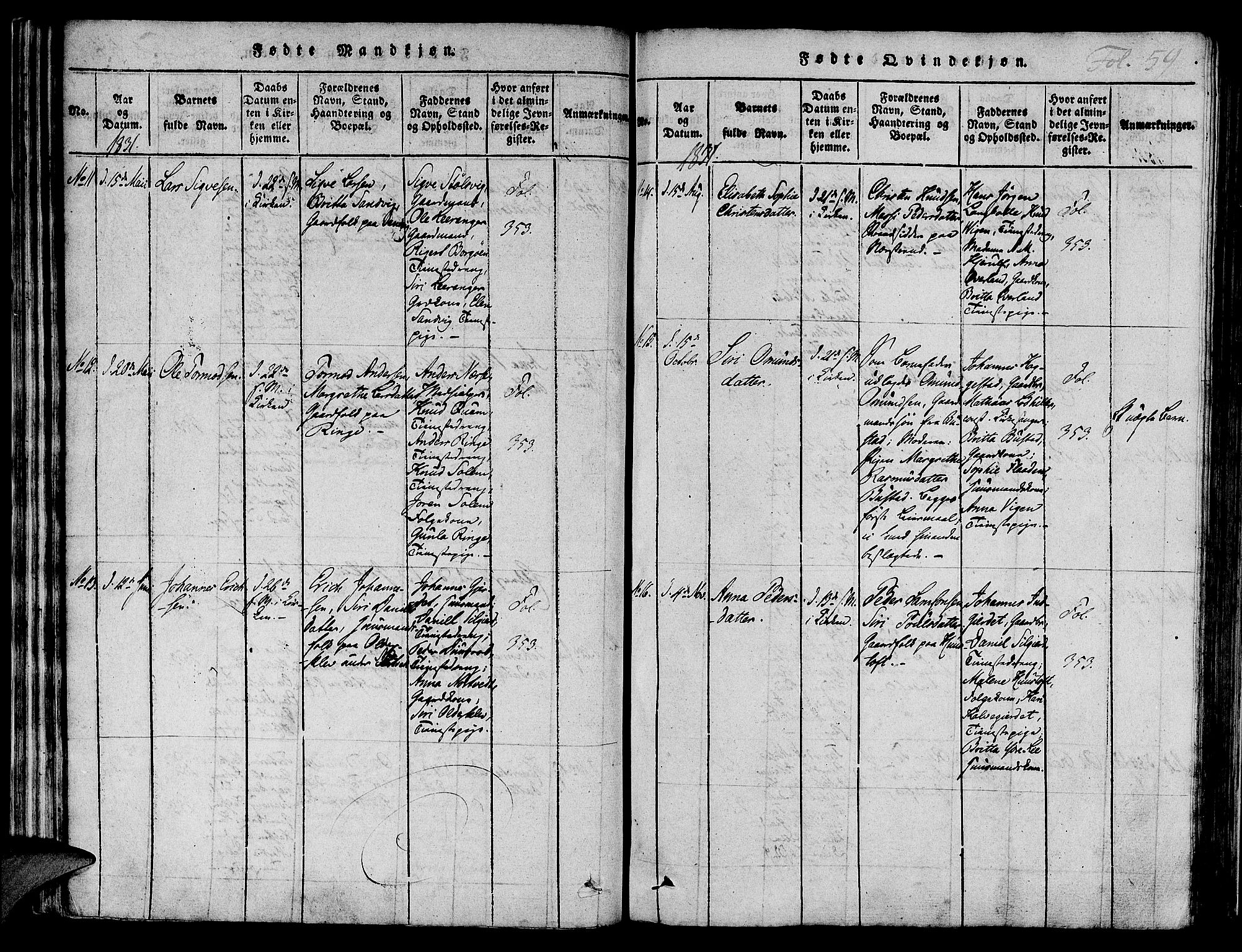 Nedstrand sokneprestkontor, AV/SAST-A-101841/01/IV: Parish register (official) no. A 6, 1816-1838, p. 59