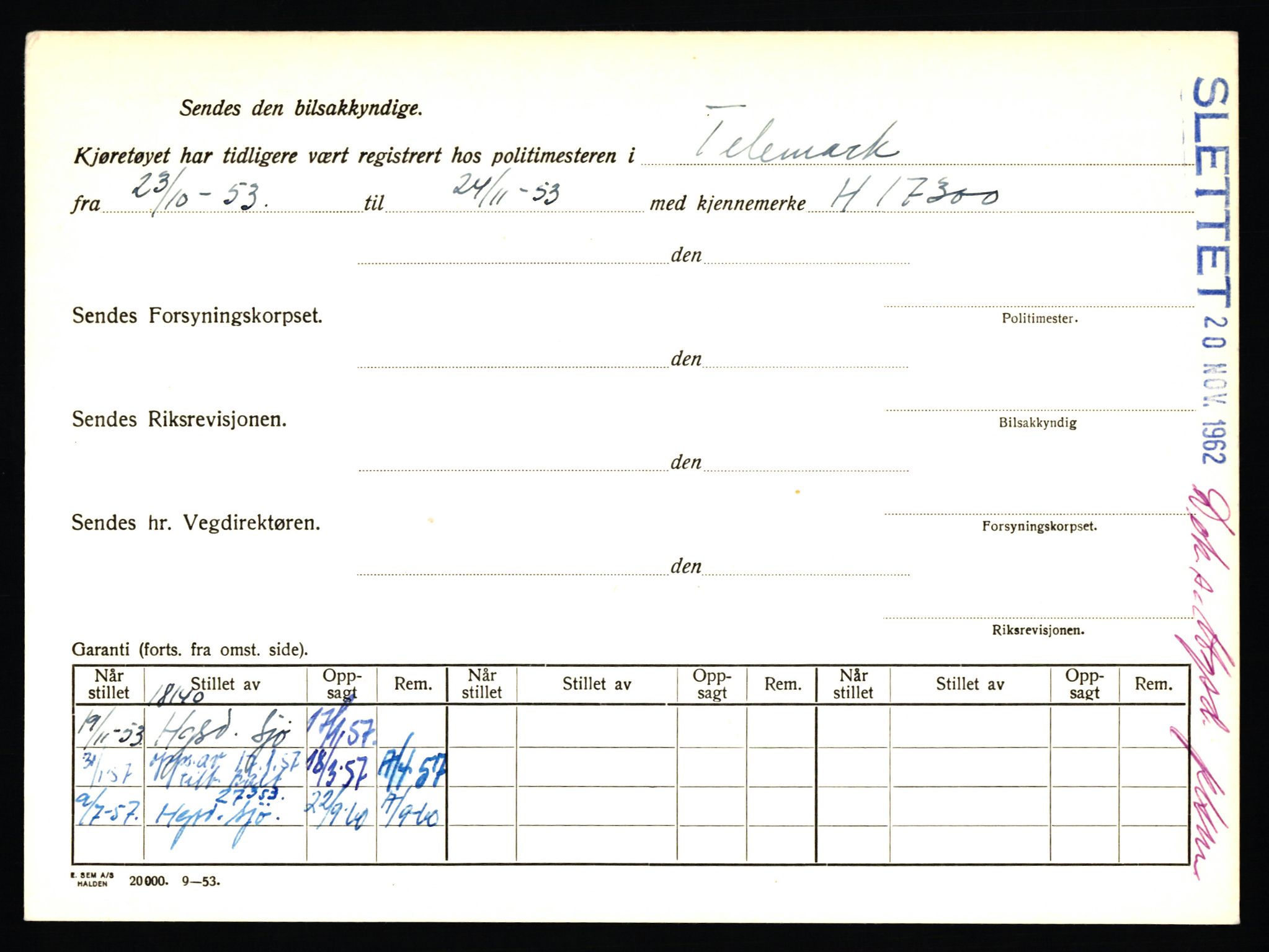 Stavanger trafikkstasjon, AV/SAST-A-101942/0/F/L0020: L-11000 - L-11499, 1930-1971, p. 242