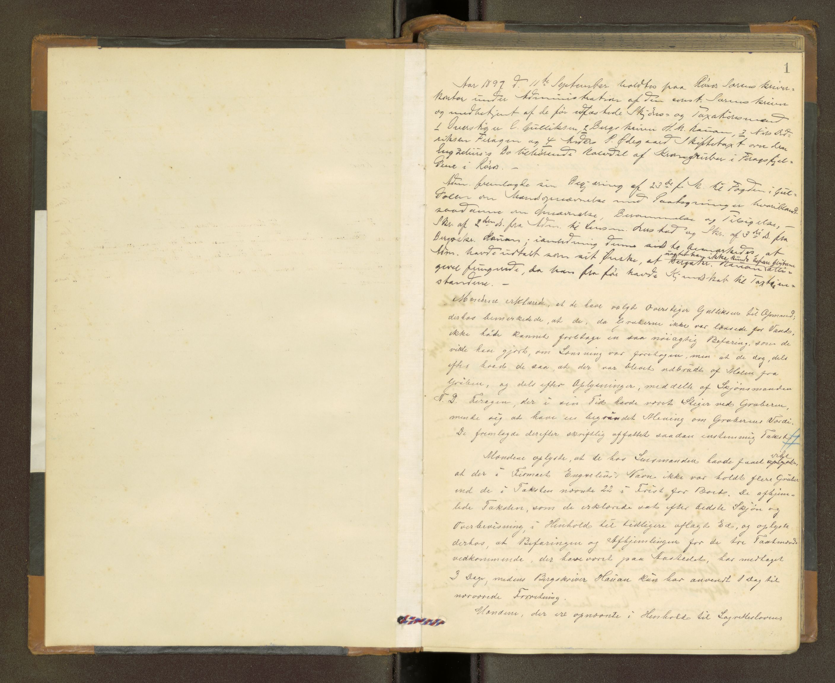 Røros sorenskriveri, AV/SAT-A-0023/1/1B/L0013: Ekstrarettsprotokoll, 1897-1906, p. 1a