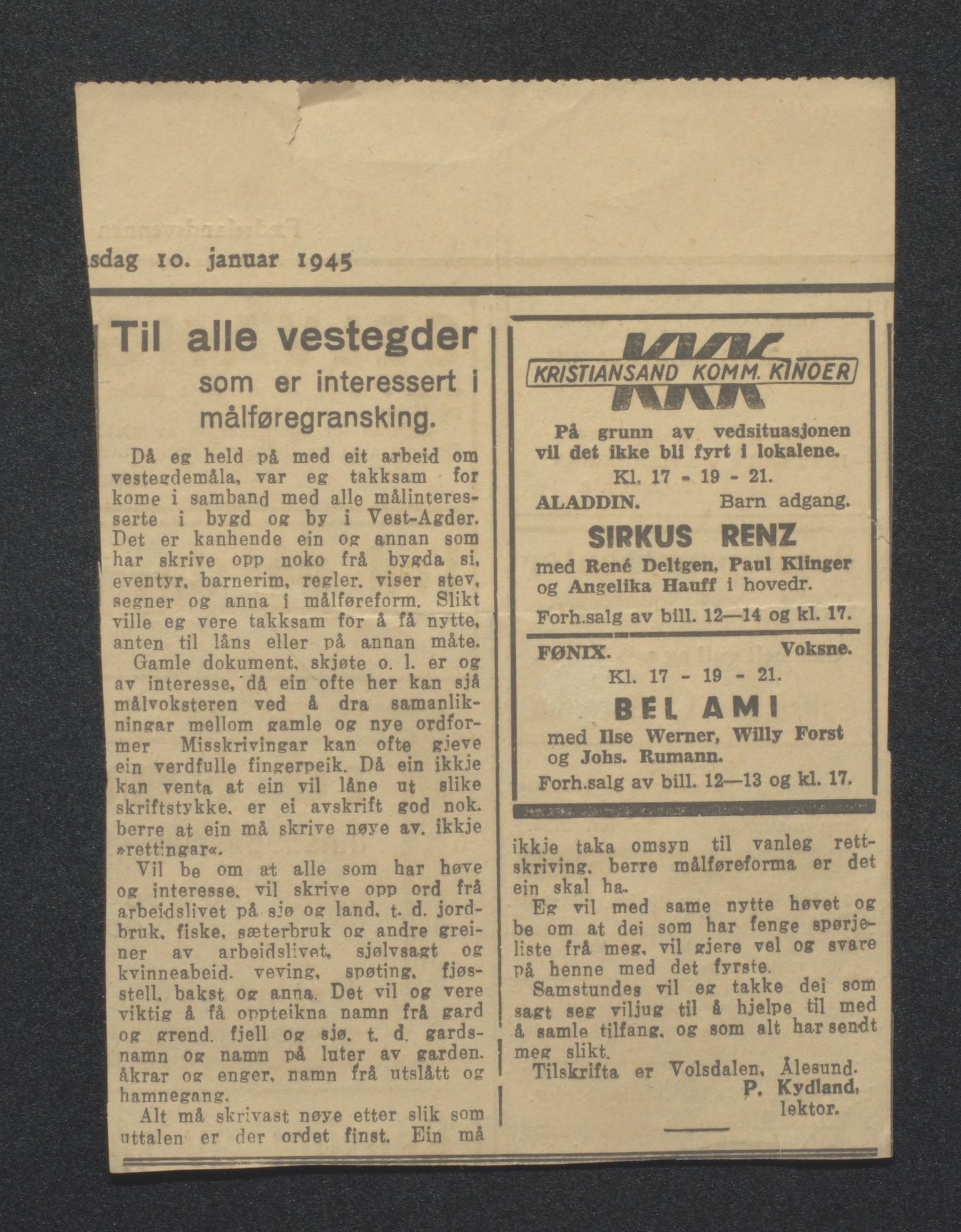 Tveit bygdesogenemnd, AV/SAK-D/0770/F/L0001: A - Emneordnet materiale, 1576-1945, p. 487