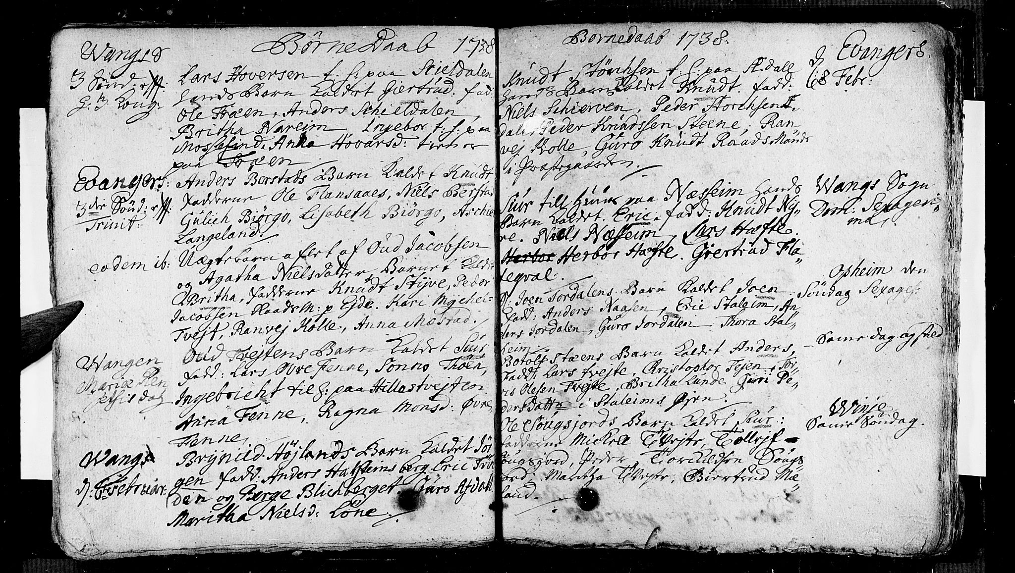 Voss sokneprestembete, AV/SAB-A-79001/H/Haa: Parish register (official) no. A 5, 1736-1743, p. 43