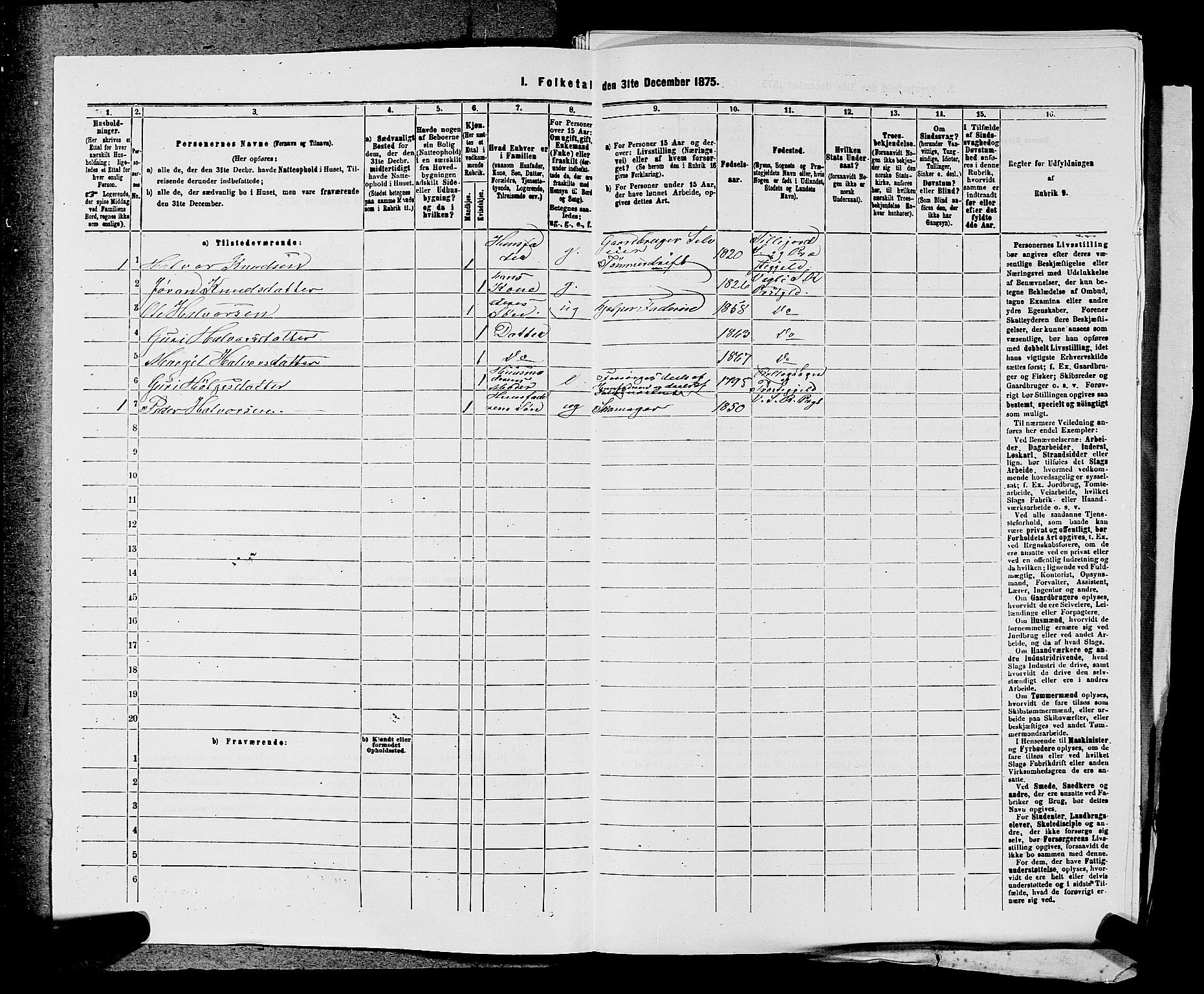 SAKO, 1875 census for 0632P Rollag, 1875, p. 569