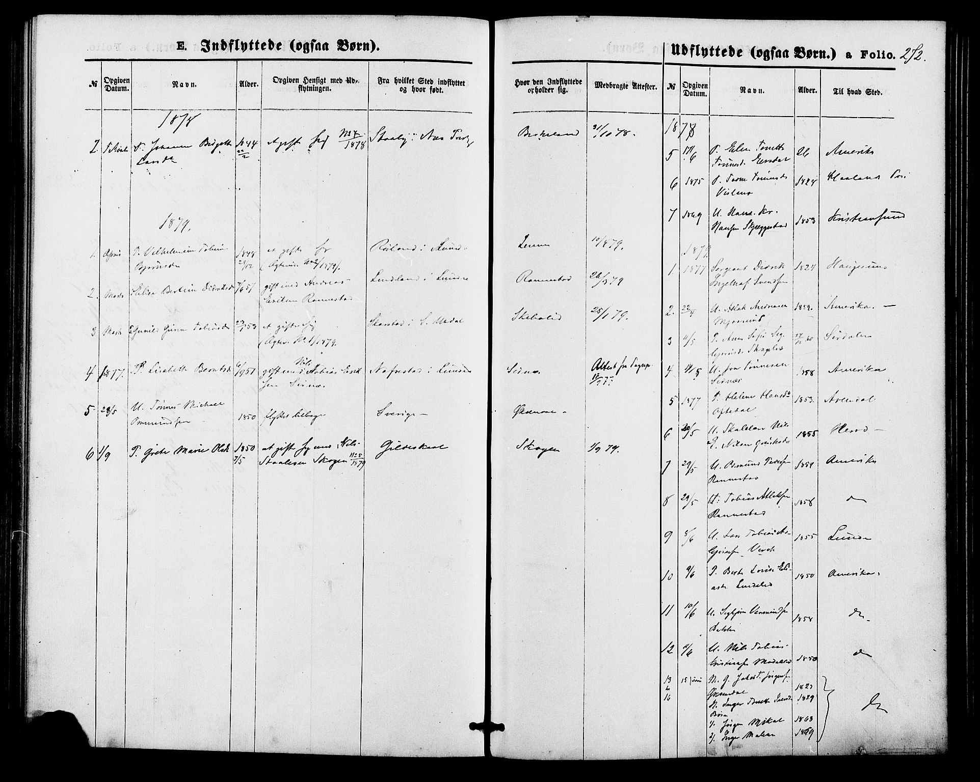 Bakke sokneprestkontor, SAK/1111-0002/F/Fa/Faa/L0007: Parish register (official) no. A 7, 1877-1886, p. 272
