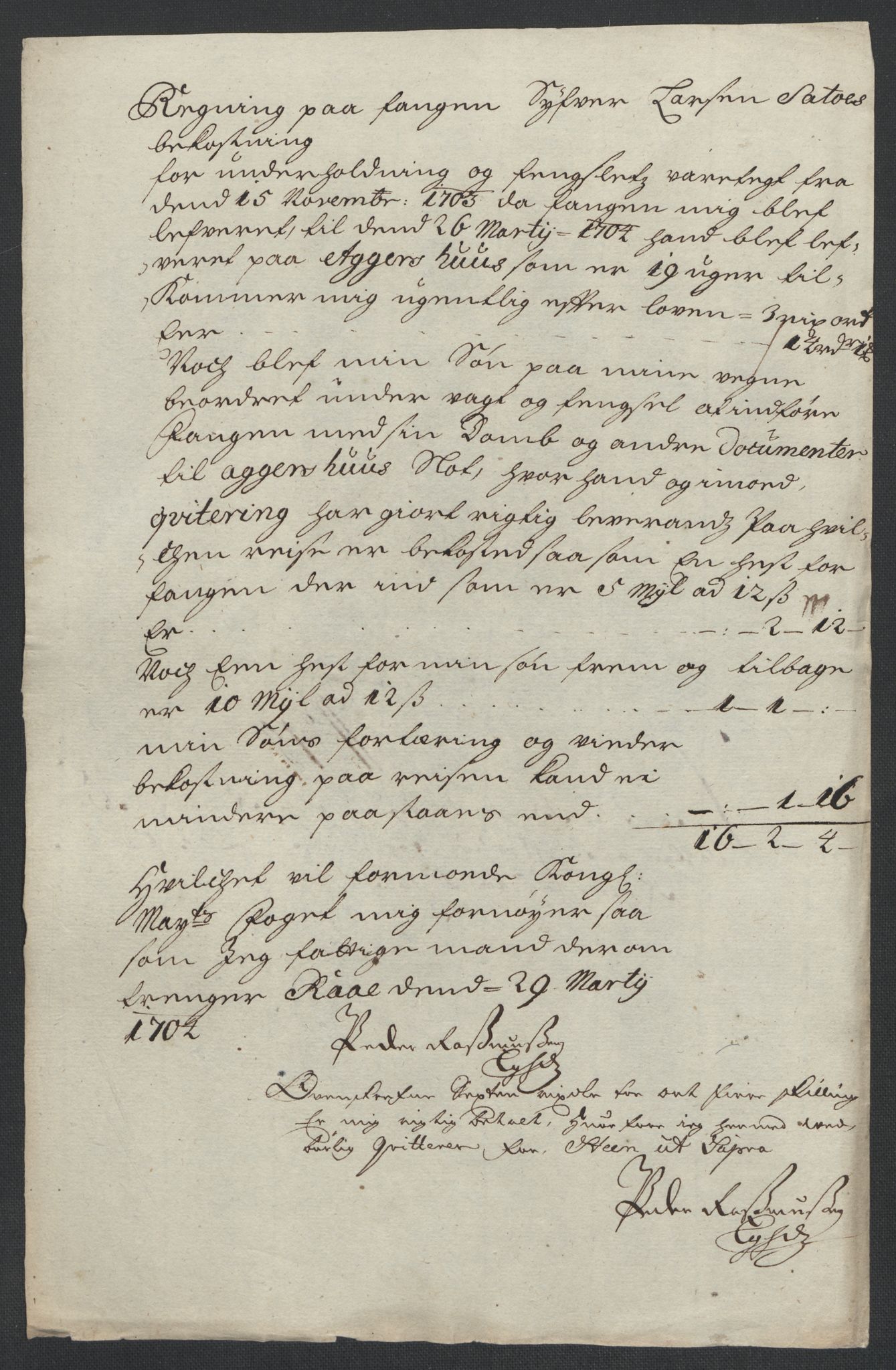 Rentekammeret inntil 1814, Reviderte regnskaper, Fogderegnskap, AV/RA-EA-4092/R22/L1461: Fogderegnskap Ringerike, Hallingdal og Buskerud, 1703, p. 334