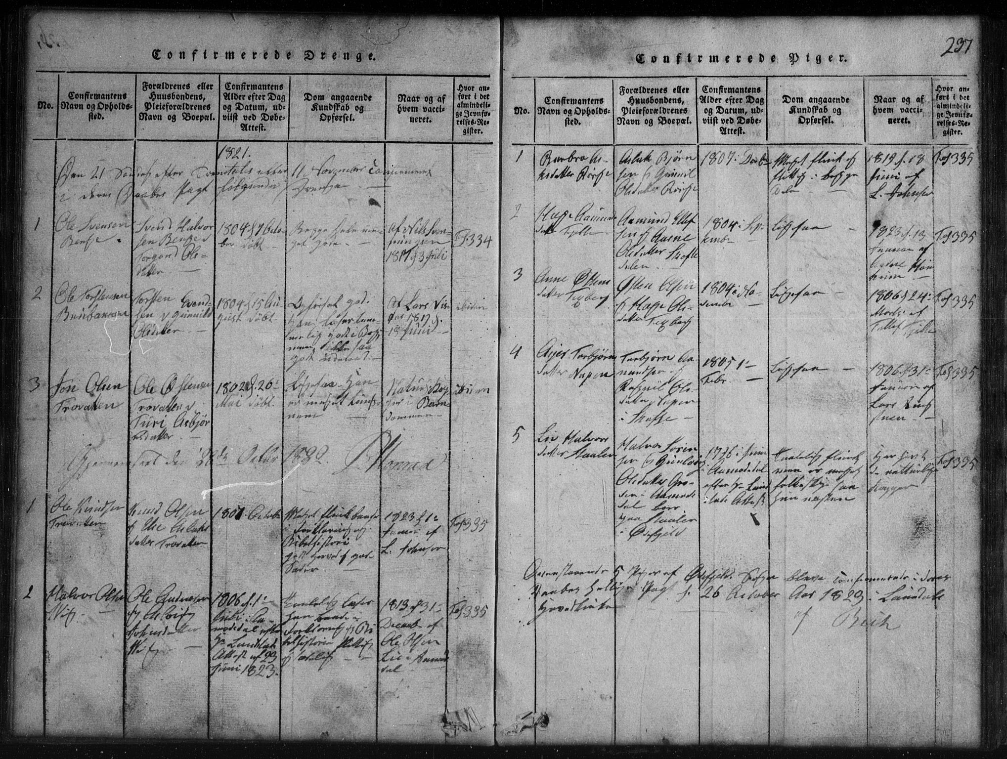 Rauland kirkebøker, AV/SAKO-A-292/G/Gb/L0001: Parish register (copy) no. II 1, 1815-1886, p. 237