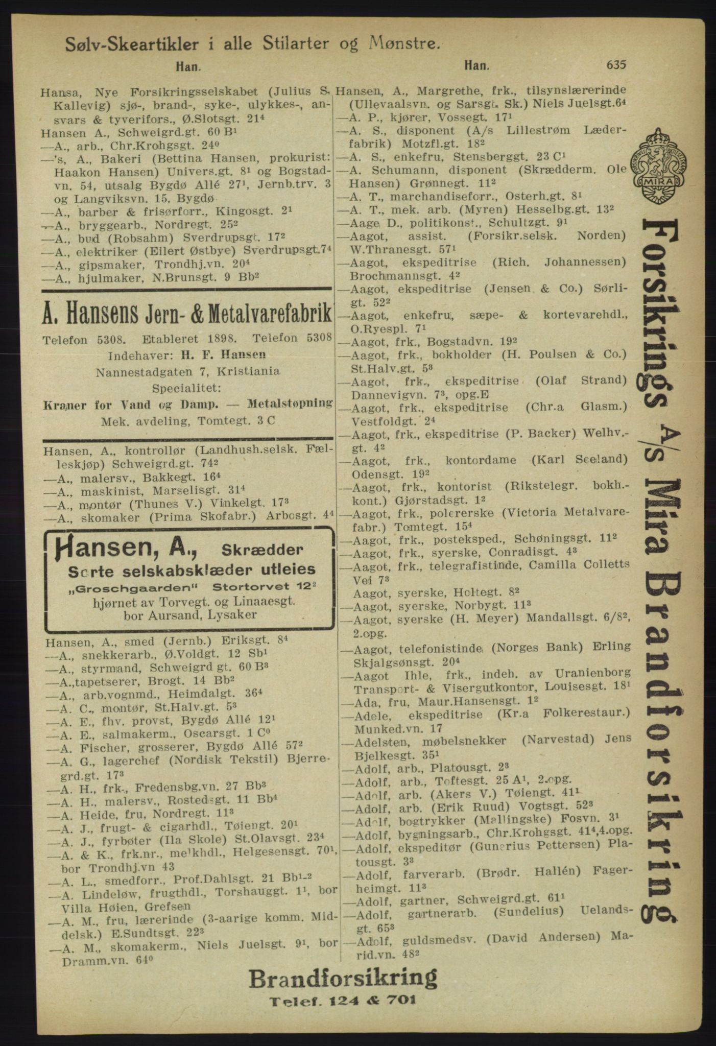 Kristiania/Oslo adressebok, PUBL/-, 1918, p. 660