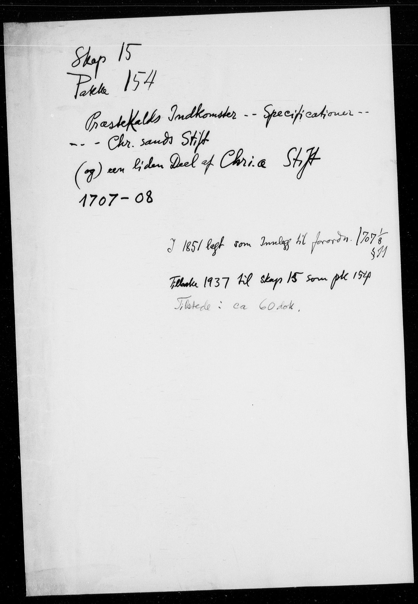 Danske Kanselli, Skapsaker, RA/EA-4061/F/L0085: Skap 15, pakke 152D-175A, 1613-1716, p. 8
