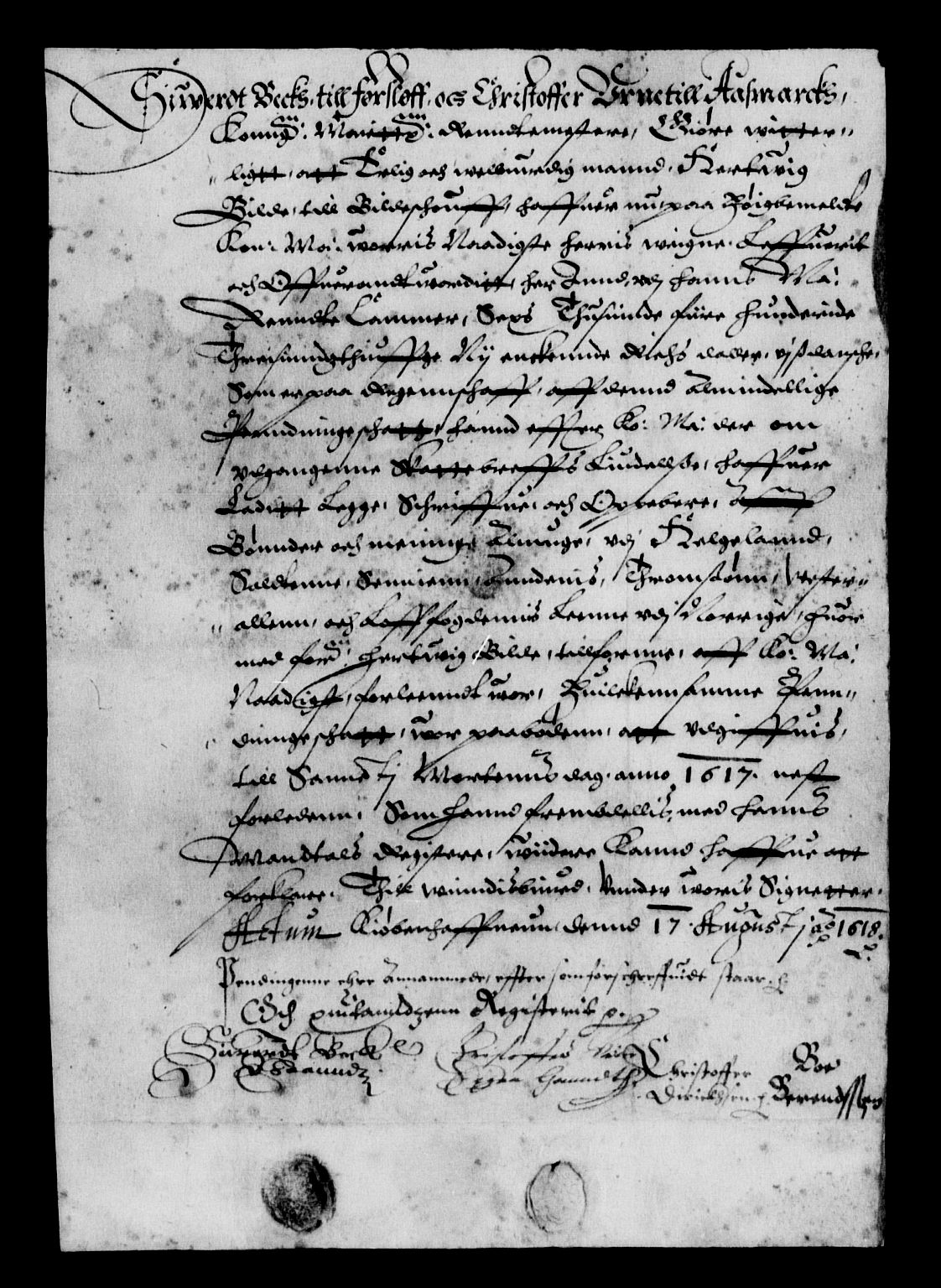 Rentekammeret inntil 1814, Reviderte regnskaper, Lensregnskaper, AV/RA-EA-5023/R/Rb/Rbz/L0010: Nordlandenes len, 1617-1619