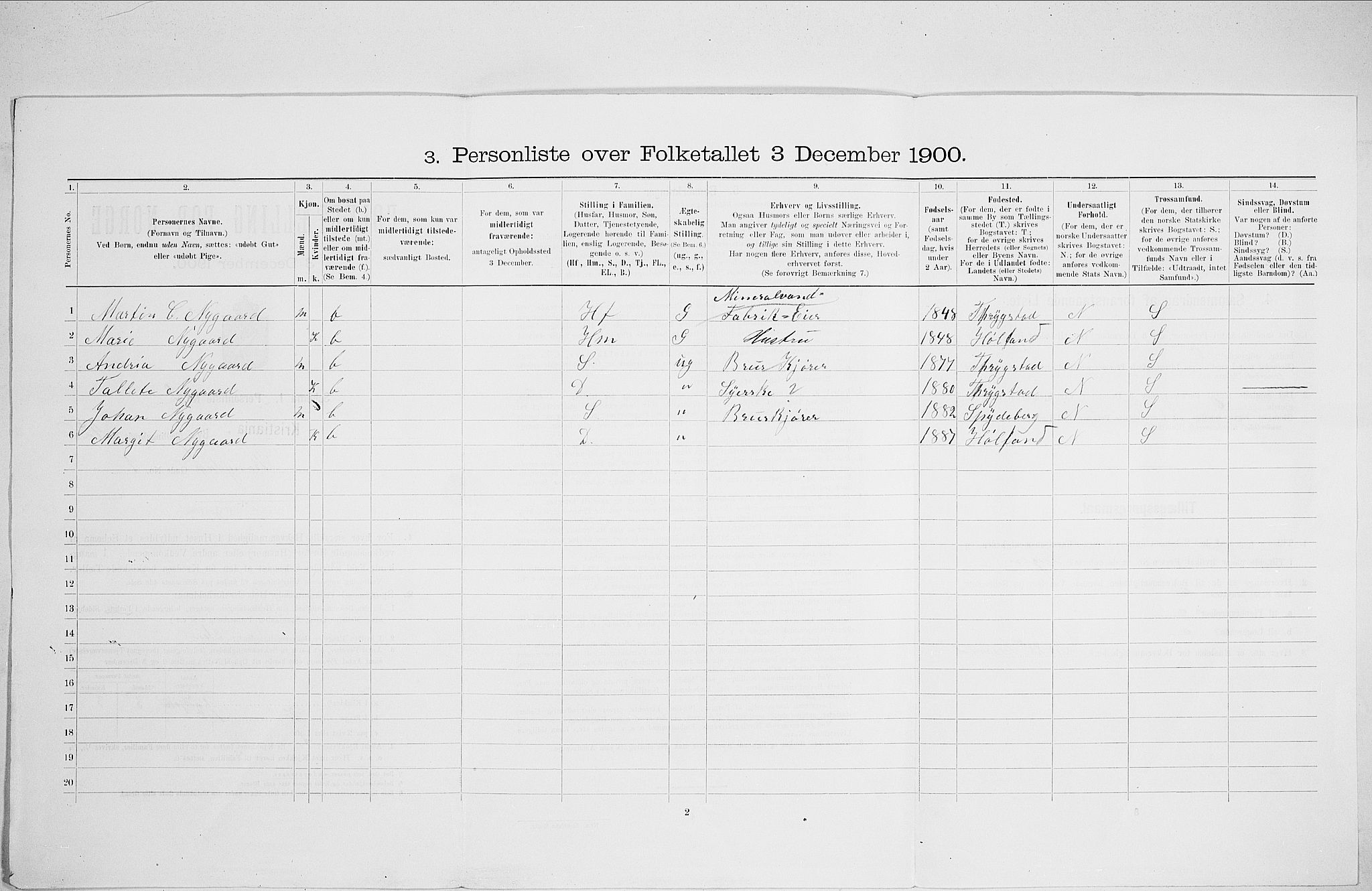 SAO, 1900 census for Kristiania, 1900, p. 48888