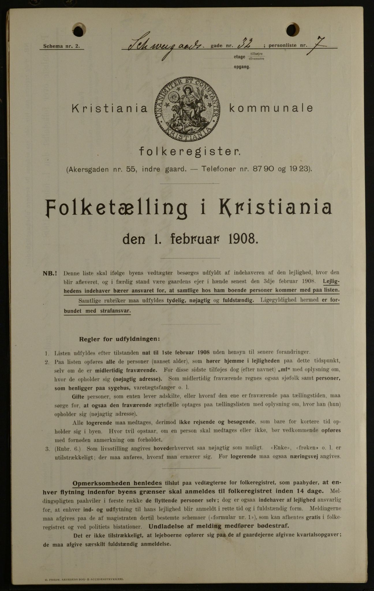 OBA, Municipal Census 1908 for Kristiania, 1908, p. 81791