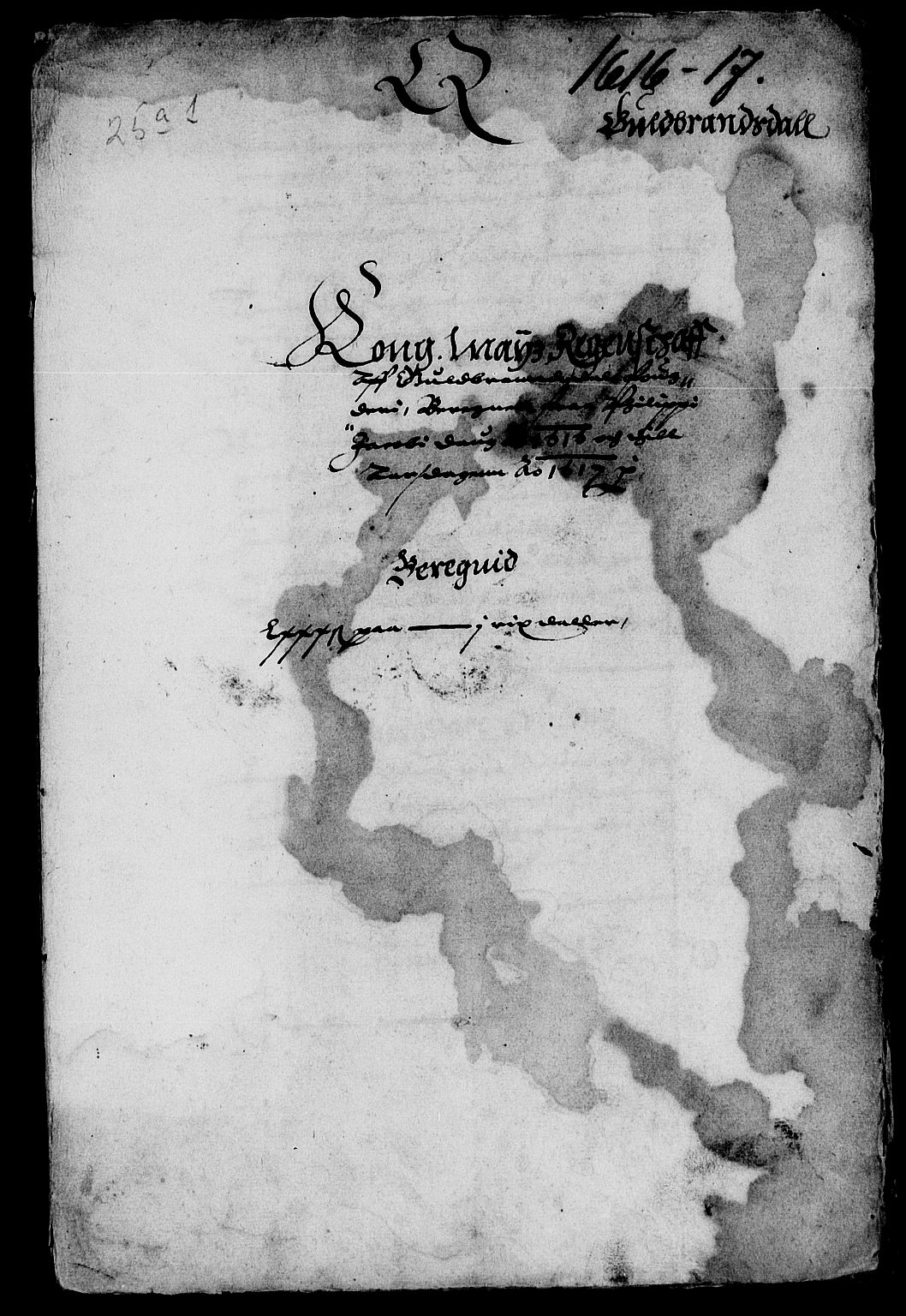 Rentekammeret inntil 1814, Reviderte regnskaper, Lensregnskaper, AV/RA-EA-5023/R/Rb/Rba/L0039: Akershus len, 1616-1617