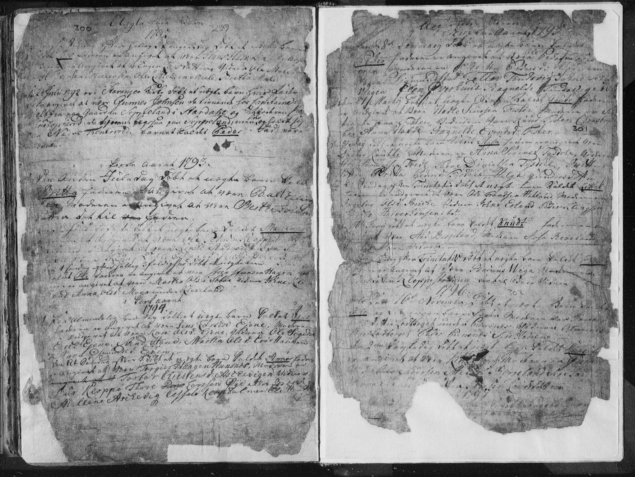 Hjelmeland sokneprestkontor, AV/SAST-A-101843/01/IV/L0001: Parish register (official) no. A 1, 1760-1799, p. 300-301