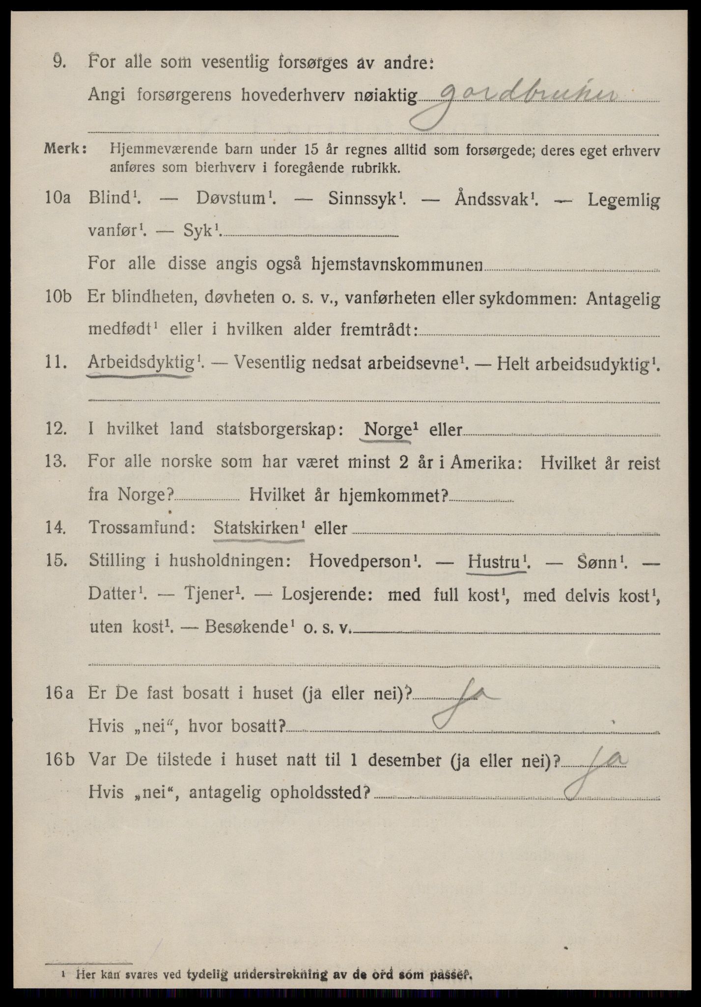 SAT, 1920 census for Ørsta, 1920, p. 1719