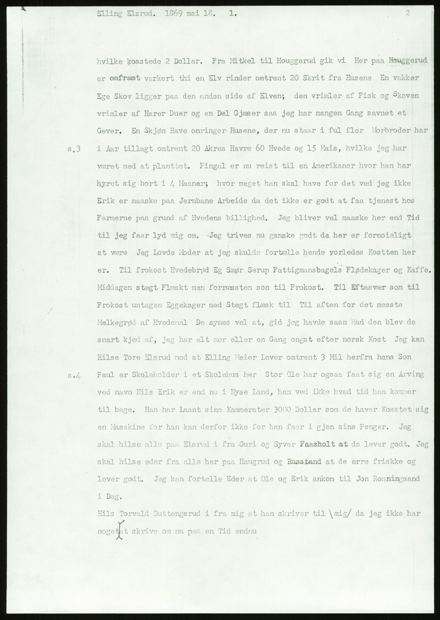 Samlinger til kildeutgivelse, Amerikabrevene, AV/RA-EA-4057/F/L0018: Innlån fra Buskerud: Elsrud, 1838-1914, p. 411