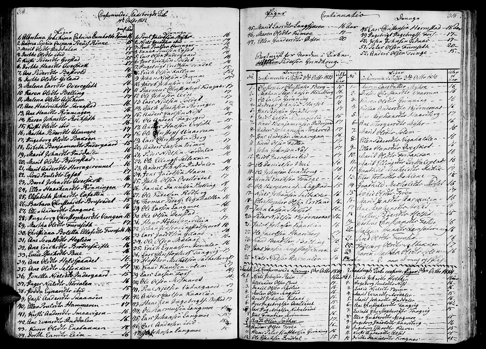 Ministerialprotokoller, klokkerbøker og fødselsregistre - Sør-Trøndelag, SAT/A-1456/646/L0607: Parish register (official) no. 646A05, 1806-1815, p. 314-315