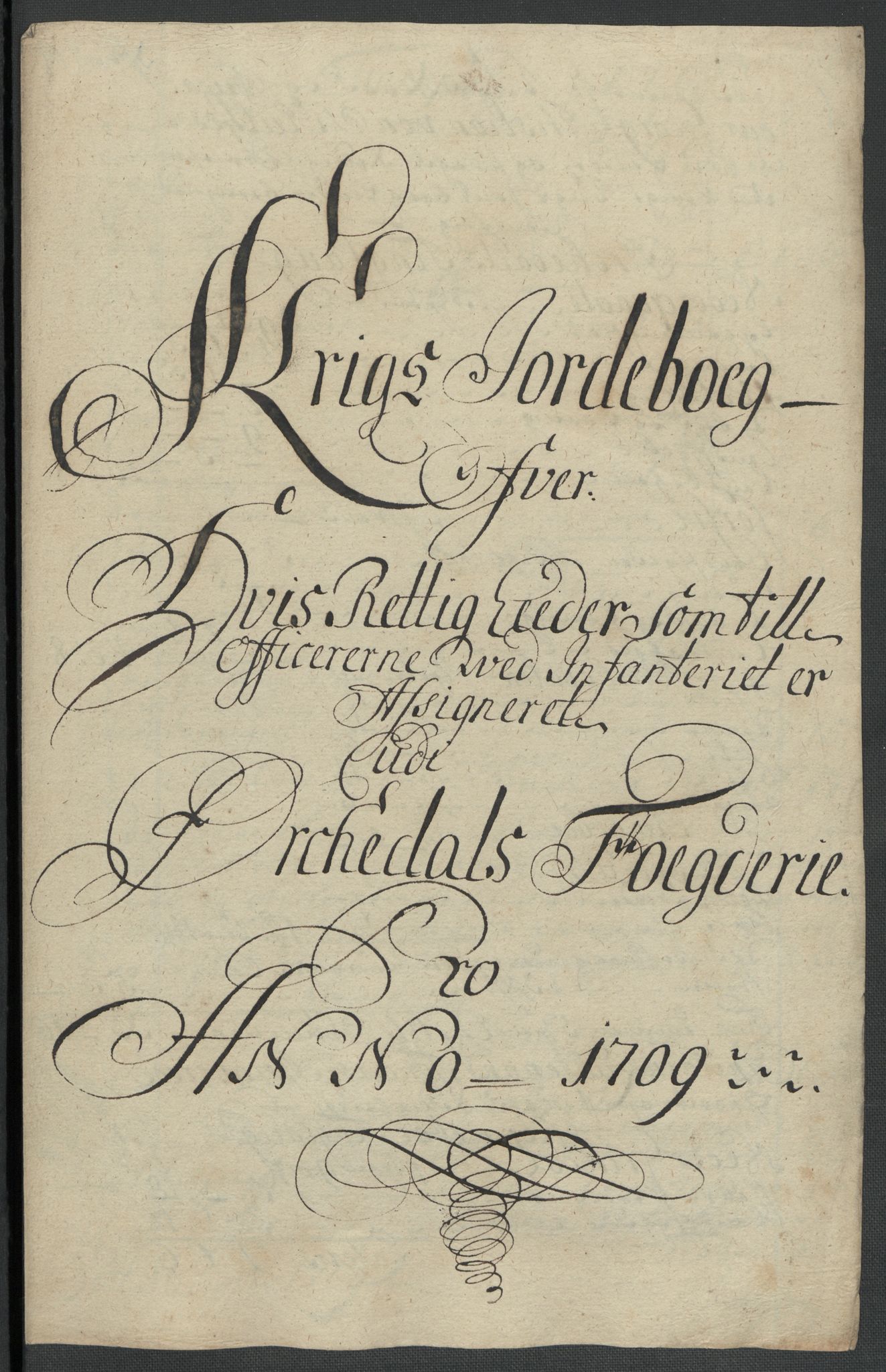 Rentekammeret inntil 1814, Reviderte regnskaper, Fogderegnskap, RA/EA-4092/R60/L3959: Fogderegnskap Orkdal og Gauldal, 1709, p. 324