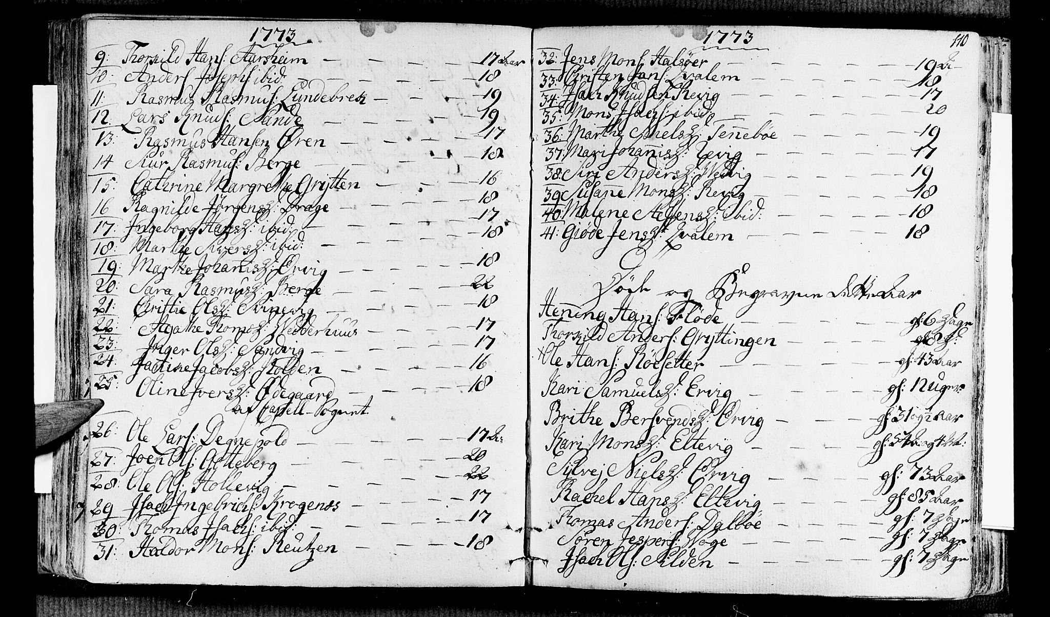 Selje sokneprestembete, AV/SAB-A-99938/H/Ha/Haa/Haaa: Parish register (official) no. A 5, 1760-1782, p. 110