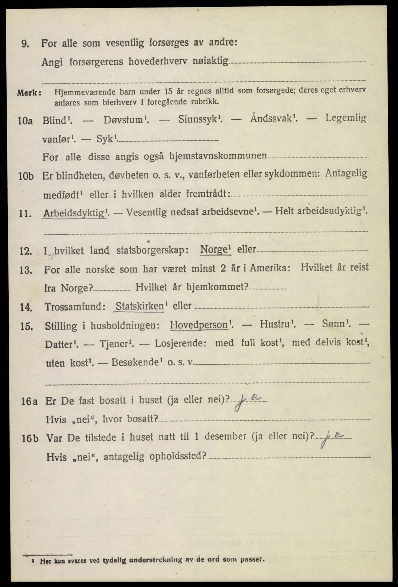 SAH, 1920 census for Stange, 1920, p. 5228