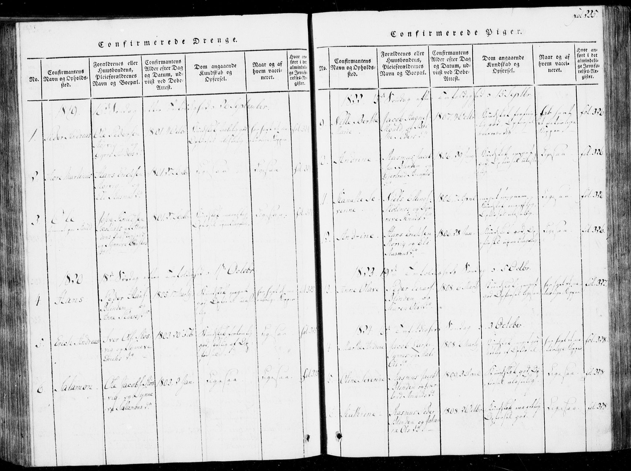 Ministerialprotokoller, klokkerbøker og fødselsregistre - Møre og Romsdal, SAT/A-1454/537/L0517: Parish register (official) no. 537A01, 1818-1862, p. 235