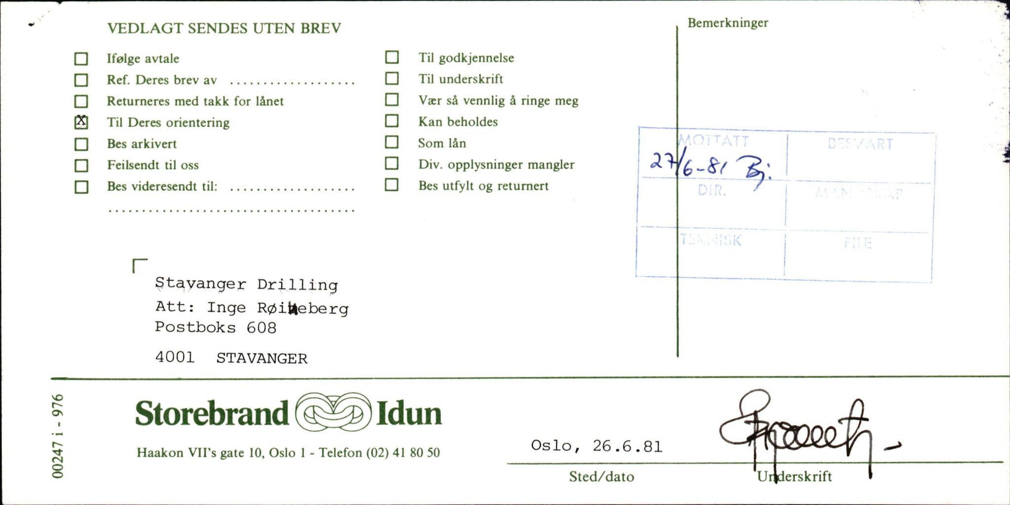 Pa 1503 - Stavanger Drilling AS, AV/SAST-A-101906/2/E/Eb/Eba/L0018: Alexander L. Kielland repair, 1976-1981