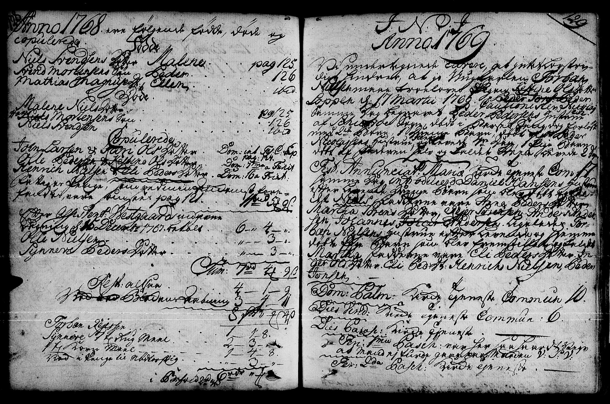 Loppa sokneprestkontor, SATØ/S-1339/H/Ha/L0001kirke: Parish register (official) no. 1 /1, 1753-1784, p. 128-129