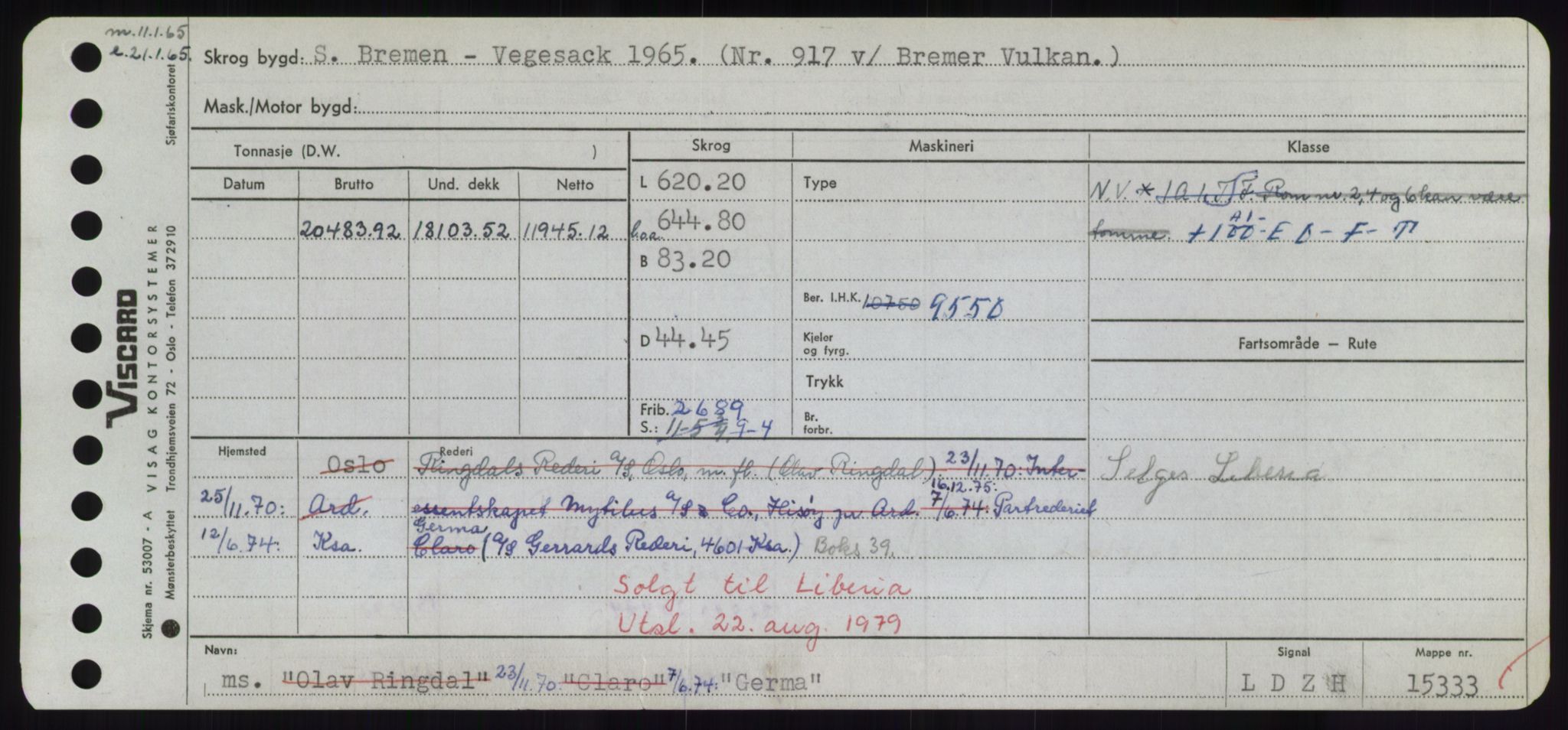 Sjøfartsdirektoratet med forløpere, Skipsmålingen, RA/S-1627/H/Hd/L0012: Fartøy, G-Glø, p. 259