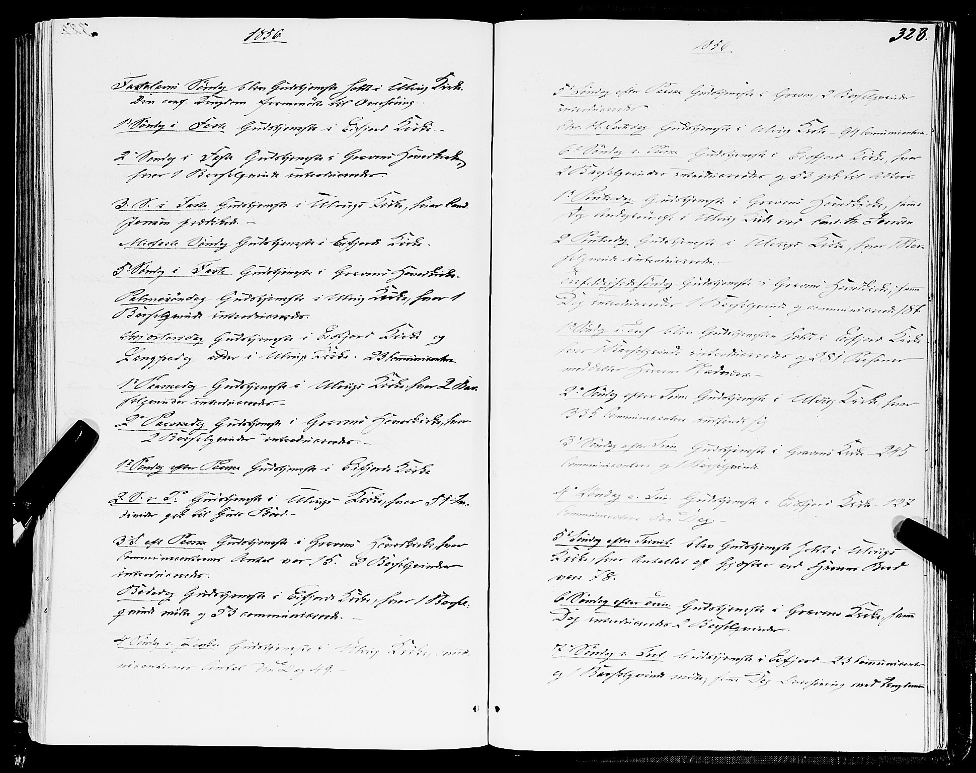 Ulvik sokneprestembete, SAB/A-78801/H/Haa: Parish register (official) no. A 13, 1853-1863, p. 323