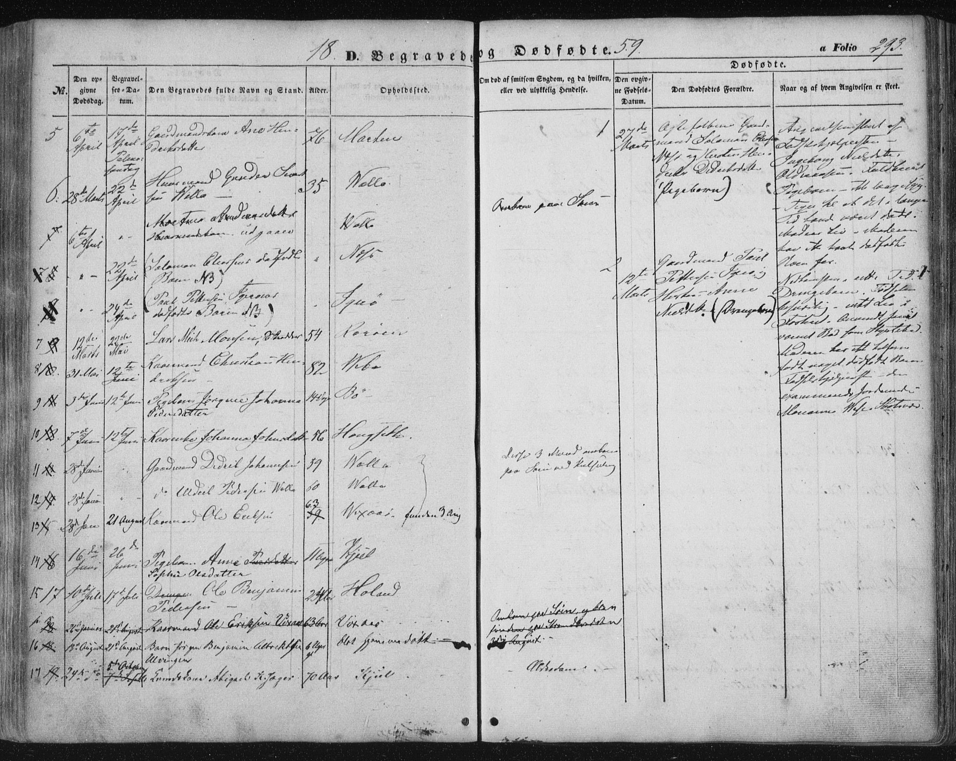 Ministerialprotokoller, klokkerbøker og fødselsregistre - Nordland, SAT/A-1459/816/L0240: Parish register (official) no. 816A06, 1846-1870, p. 293