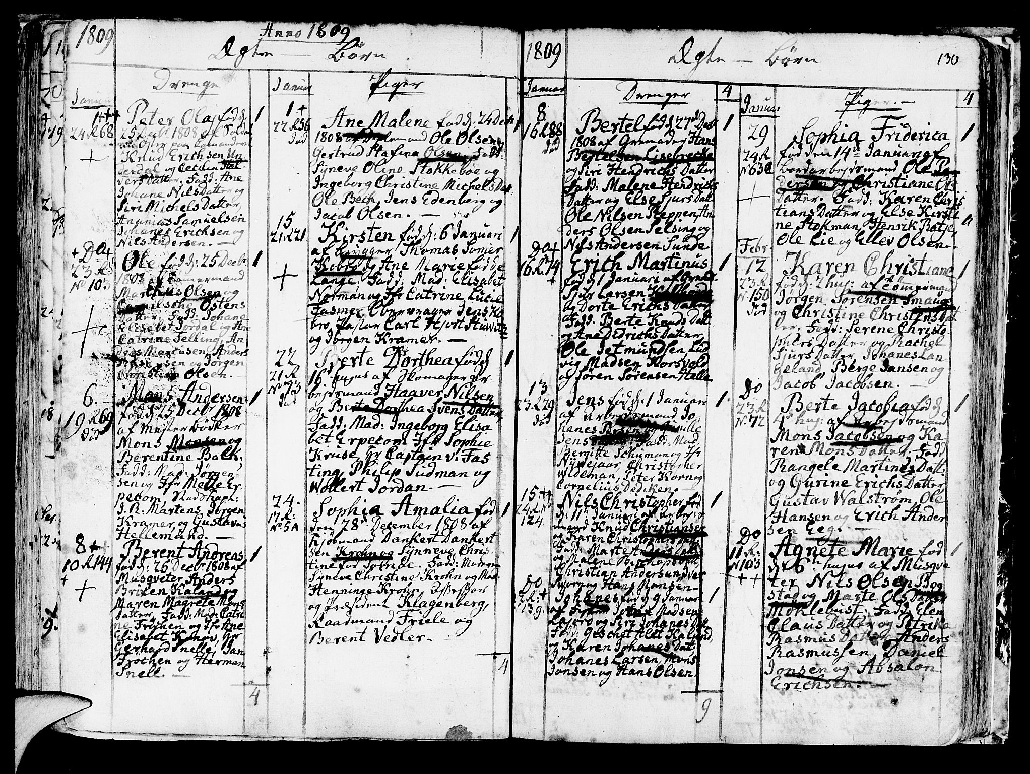 Korskirken sokneprestembete, SAB/A-76101/H/Haa/L0006: Parish register (official) no. A 6, 1790-1820, p. 130