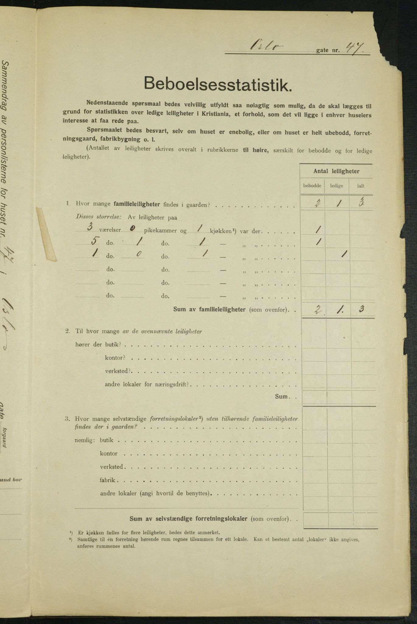 OBA, Municipal Census 1915 for Kristiania, 1915, p. 76853