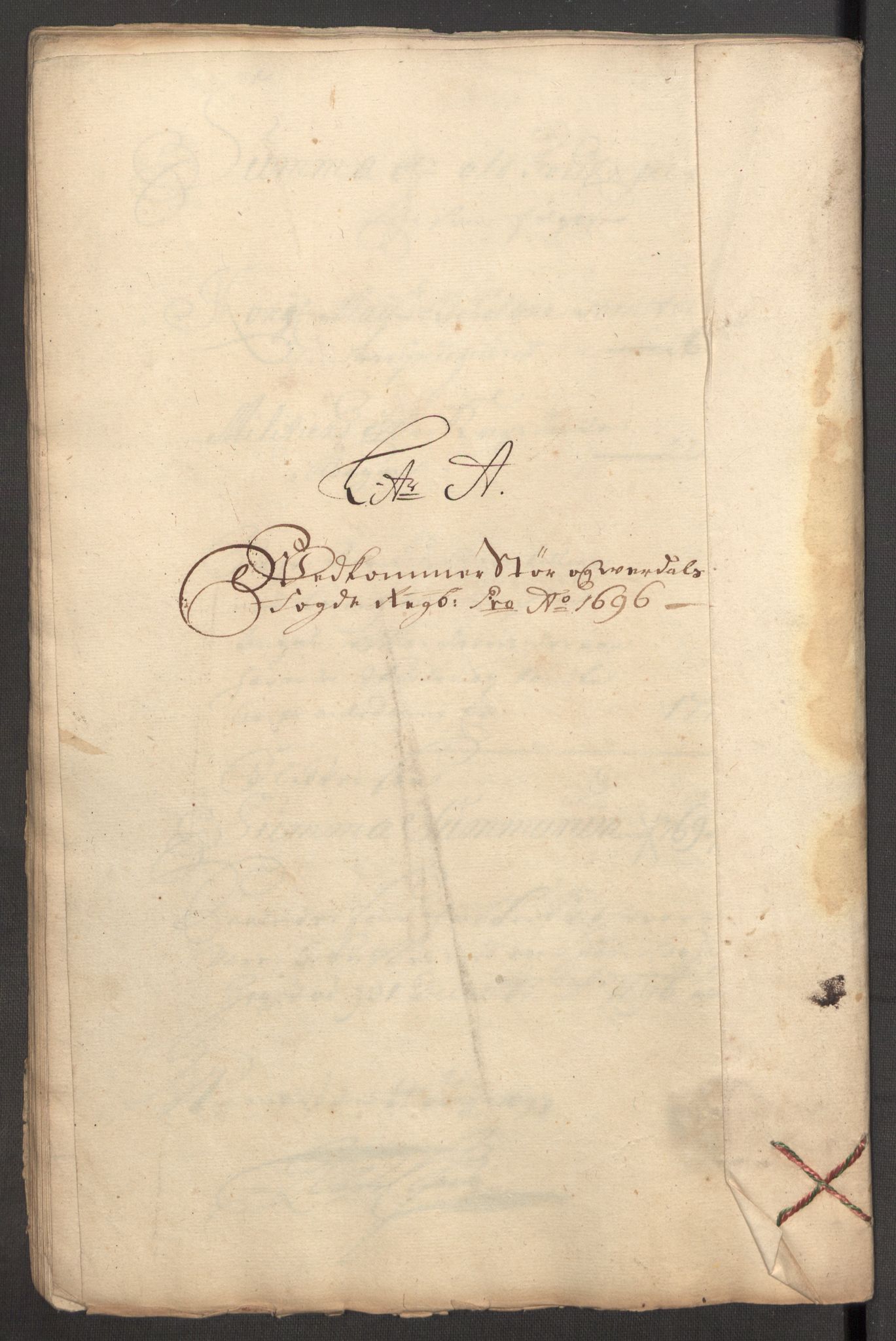 Rentekammeret inntil 1814, Reviderte regnskaper, Fogderegnskap, RA/EA-4092/R62/L4188: Fogderegnskap Stjørdal og Verdal, 1696, p. 52