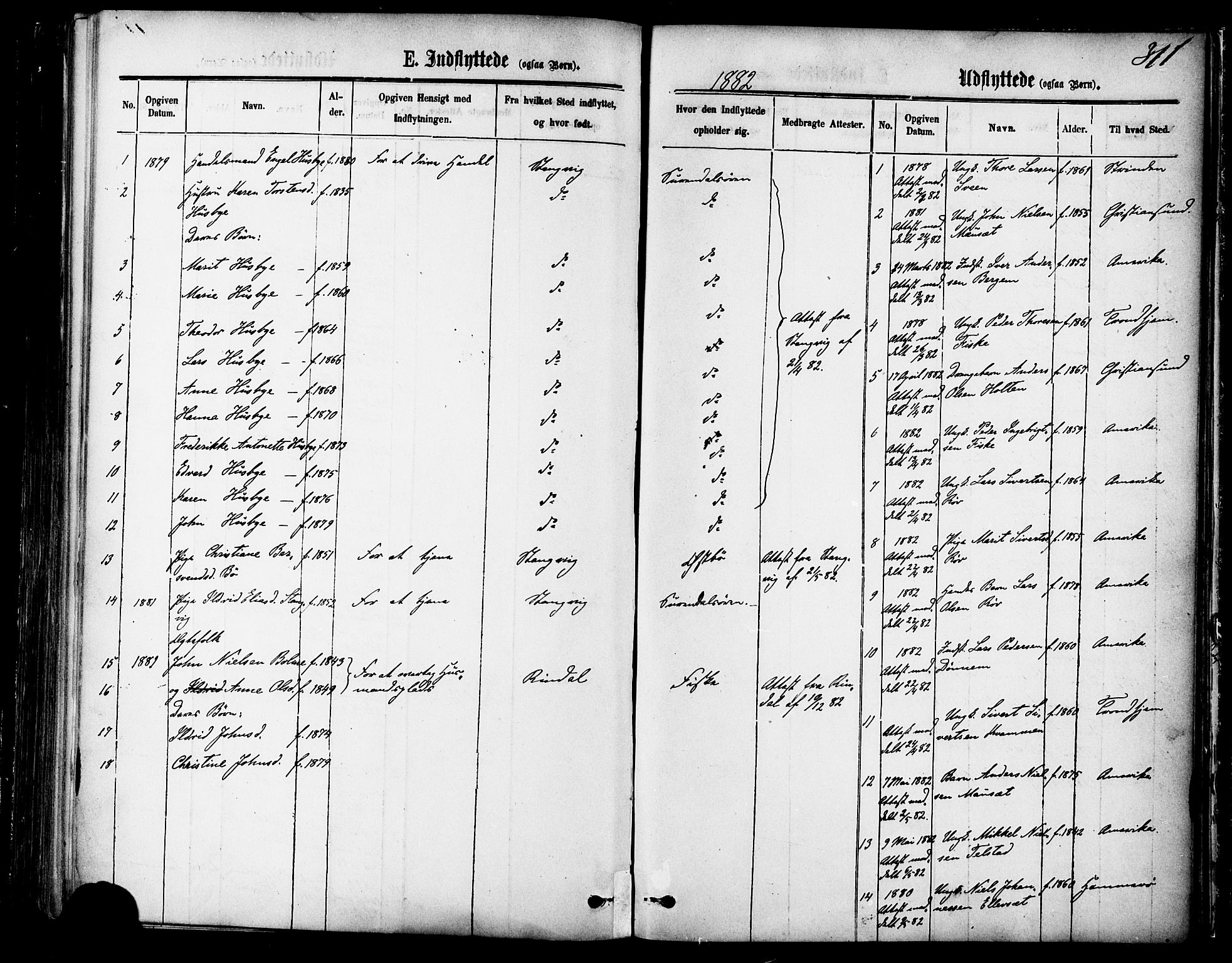 Ministerialprotokoller, klokkerbøker og fødselsregistre - Møre og Romsdal, AV/SAT-A-1454/595/L1046: Parish register (official) no. 595A08, 1874-1884, p. 311