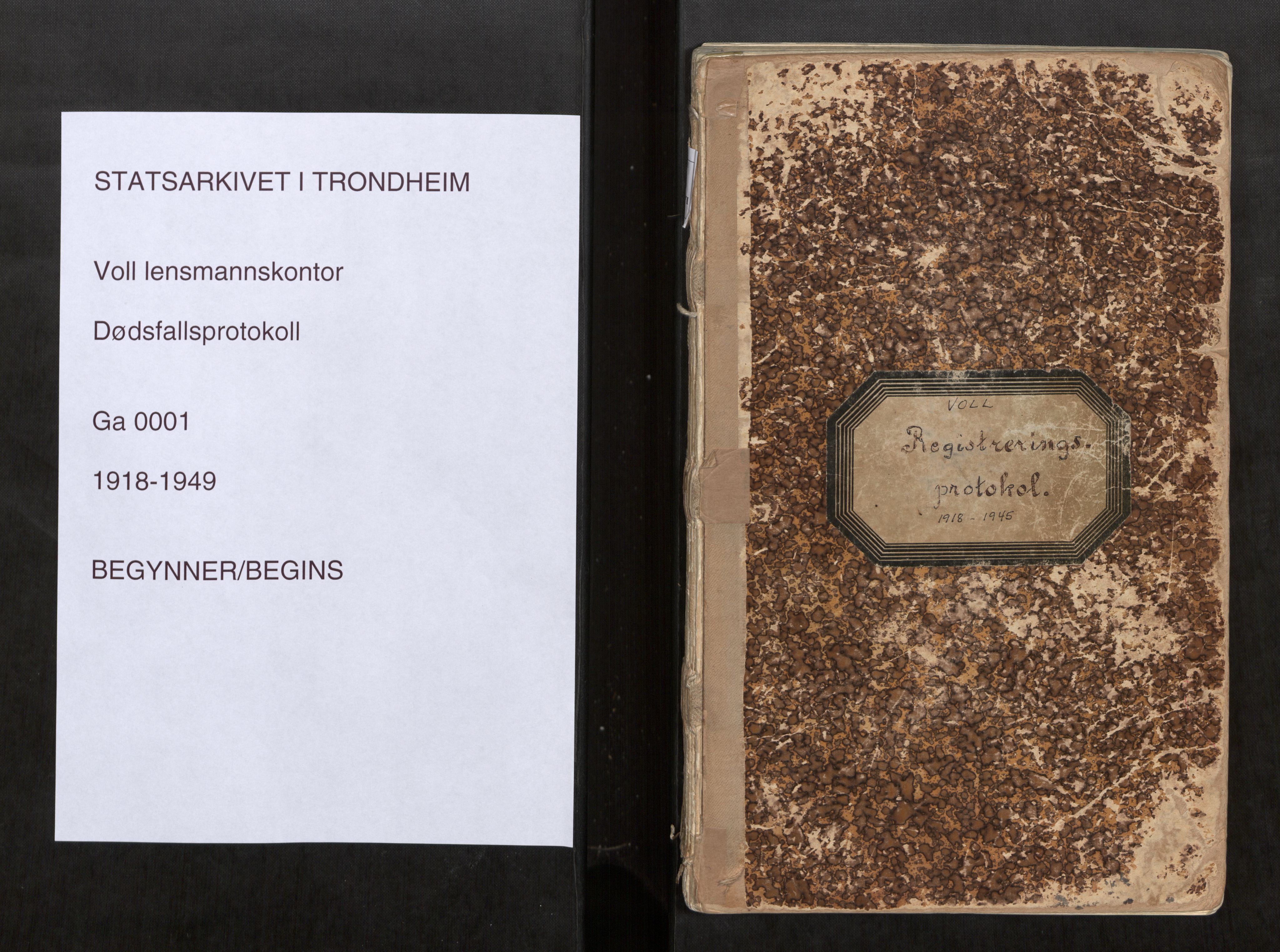 Voll lensmannskontor*, SAT/-, 1918-1949