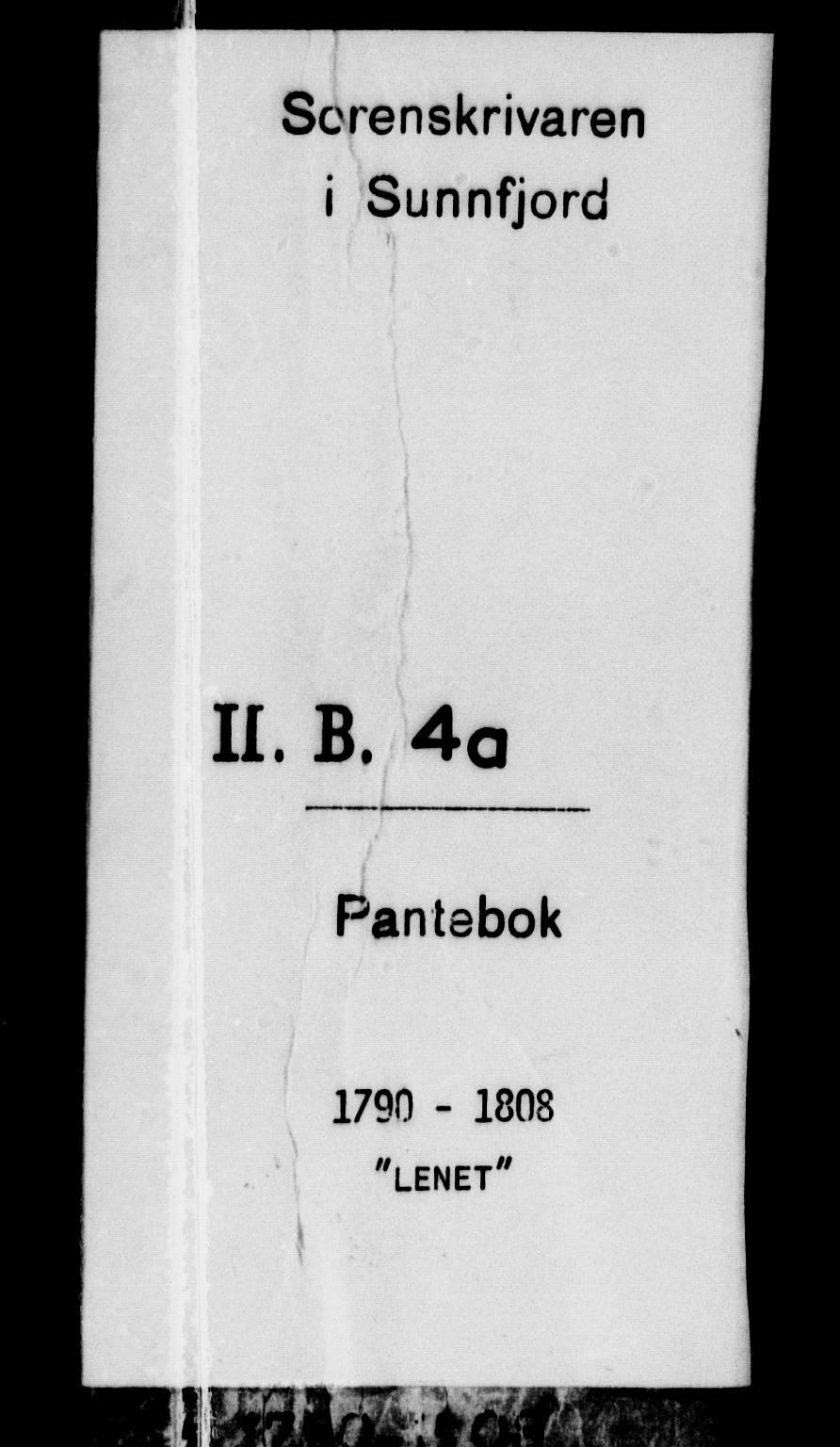 Sunnfjord tingrett, SAB/A-3201/1/G/Gb/Gba/L0004a: Mortgage book no. II.B.4a, 1790-1808
