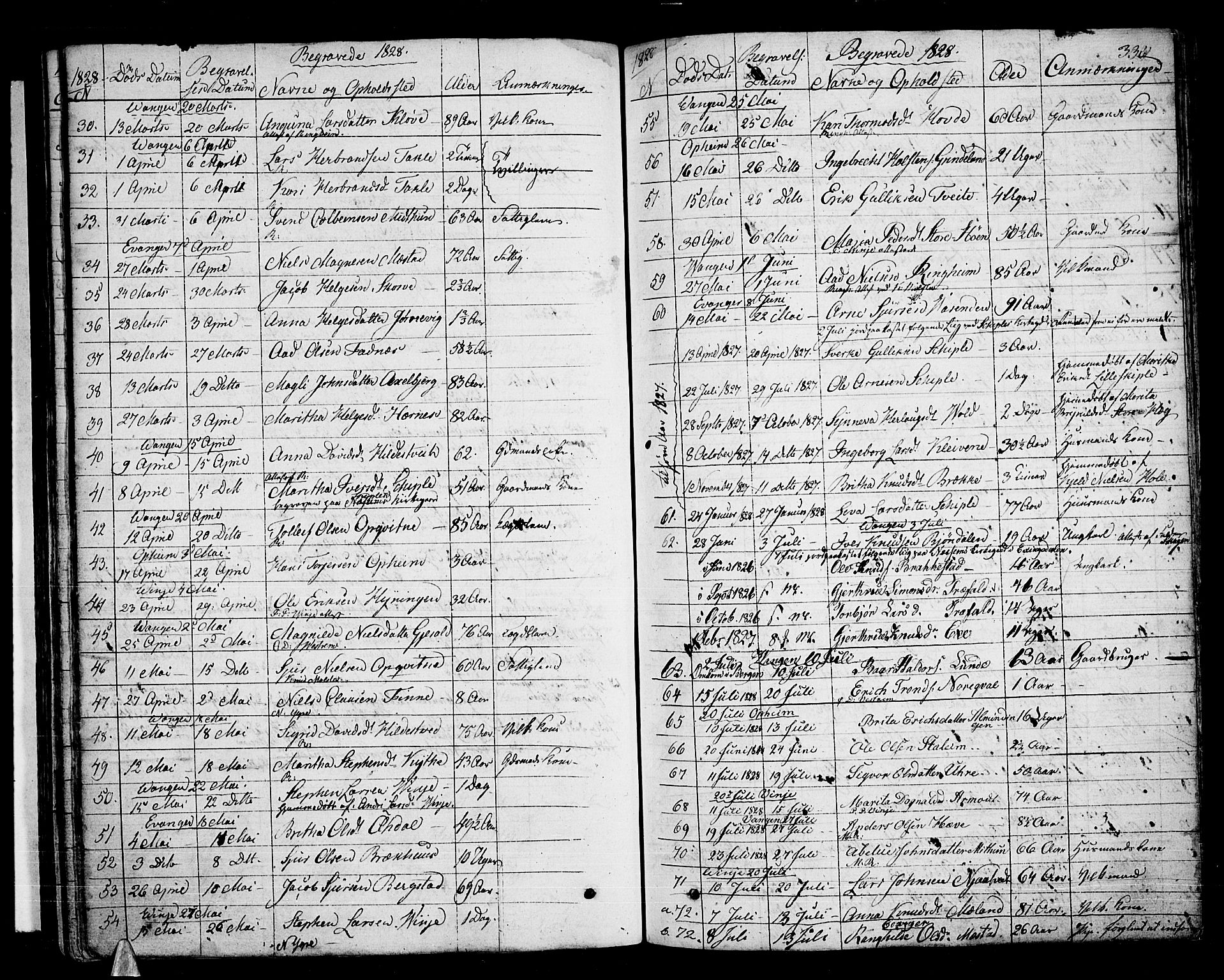 Voss sokneprestembete, AV/SAB-A-79001/H/Haa: Parish register (official) no. A 12, 1823-1837, p. 330