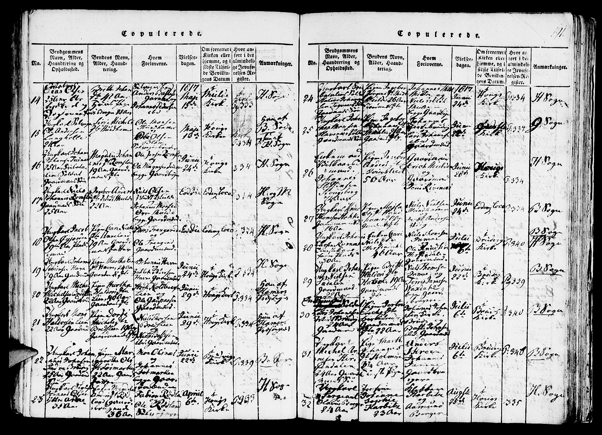 Haus sokneprestembete, AV/SAB-A-75601/H/Haa: Parish register (official) no. A 12, 1816-1821, p. 191