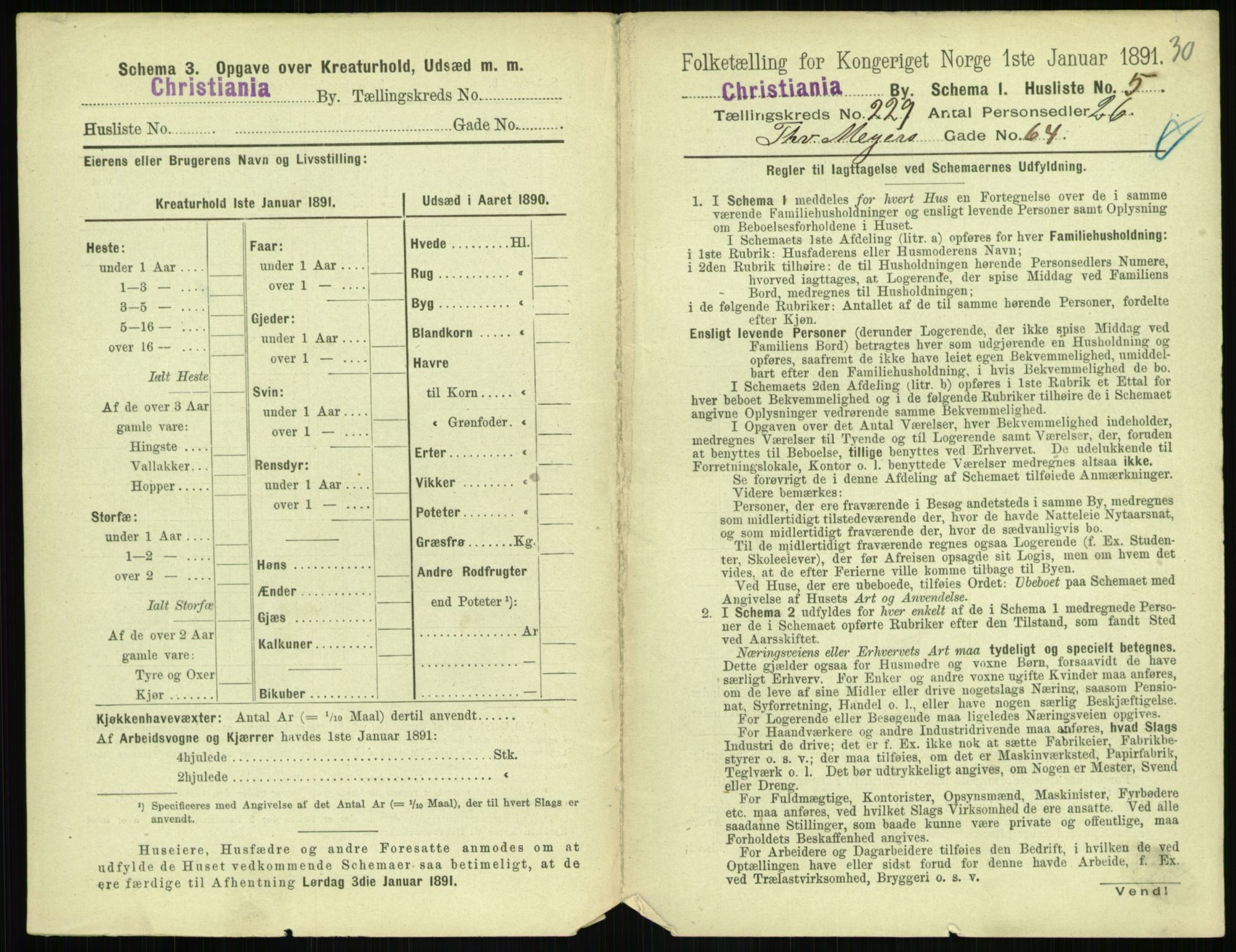 RA, 1891 census for 0301 Kristiania, 1891, p. 140358