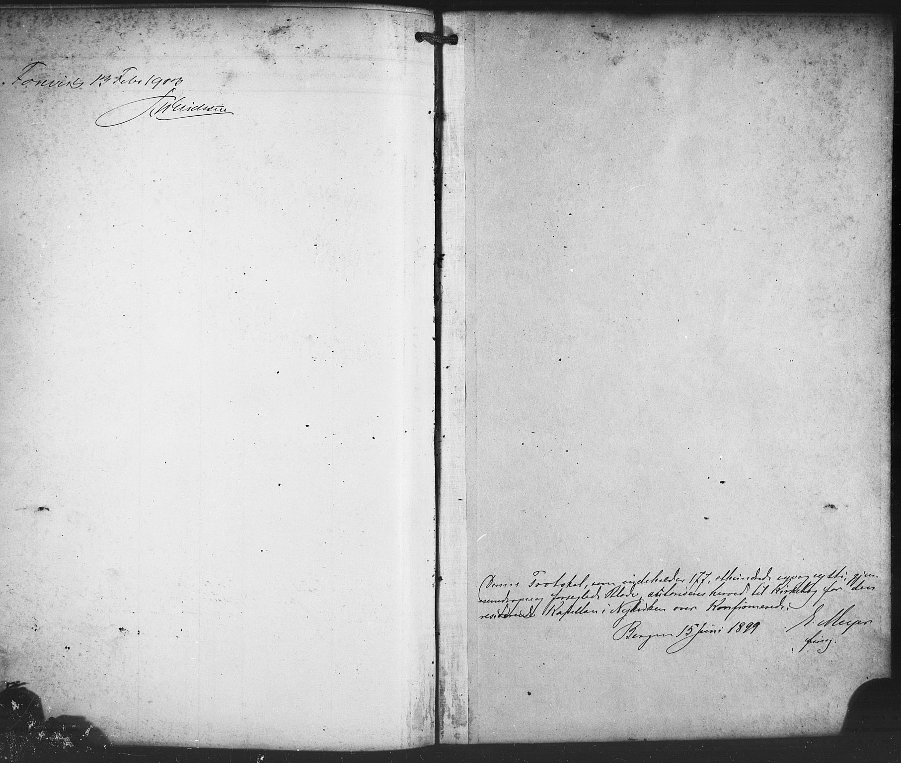 Nykirken Sokneprestembete, AV/SAB-A-77101/H/Haa/L0064: Curate's parish register no. A 1, 1899-1918