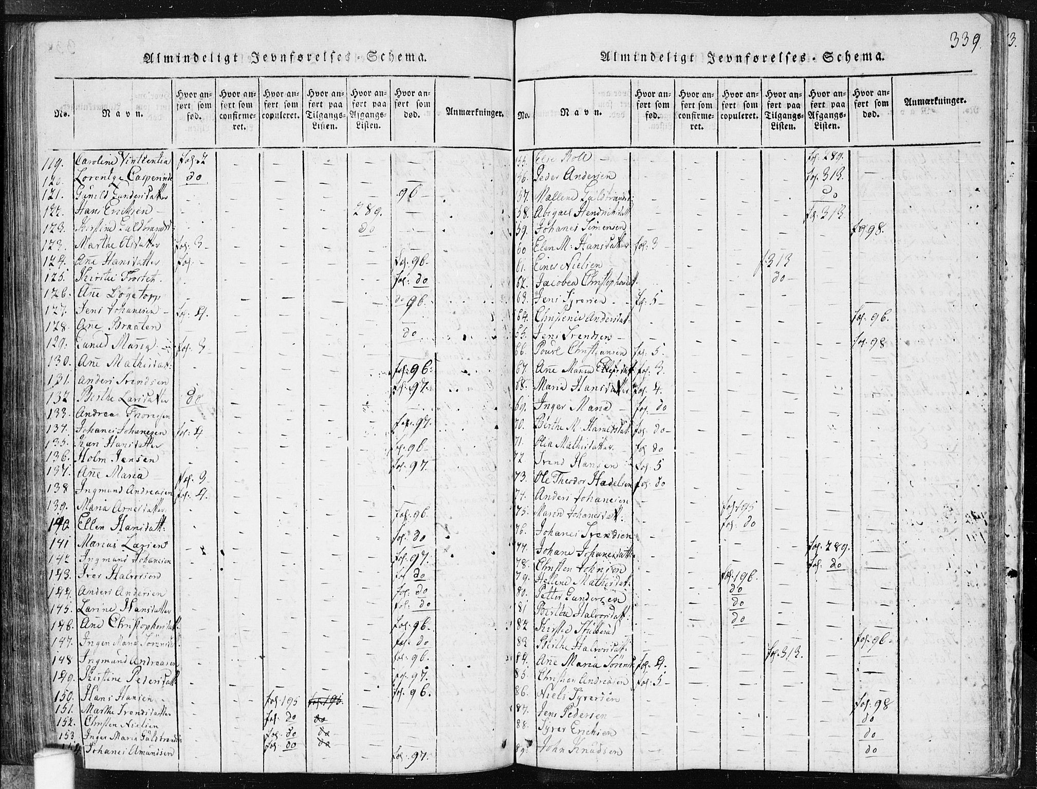 Spydeberg prestekontor Kirkebøker, SAO/A-10924/F/Fa/L0004: Parish register (official) no. I 4, 1814-1841, p. 339