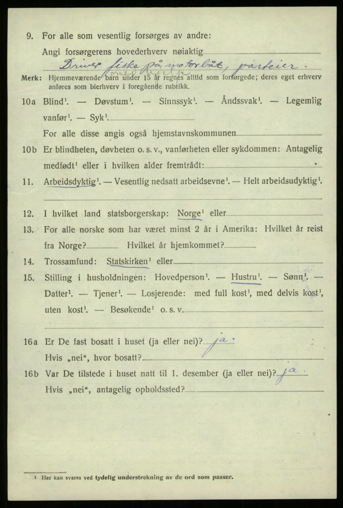 SAB, 1920 census for Davik, 1920, p. 6814